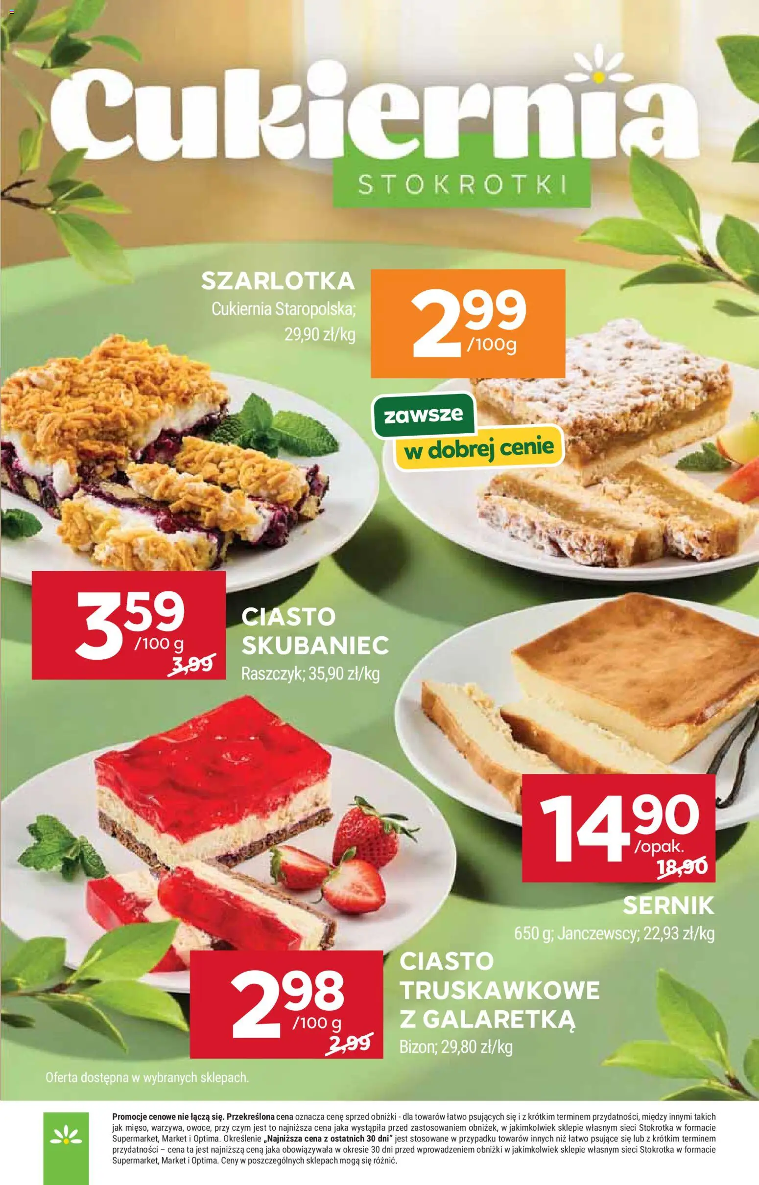 Stokrotka gazetka od 11.06.2026 | Strona: 28 | Produkty: Galaretka, Stokrotka, Ciasto