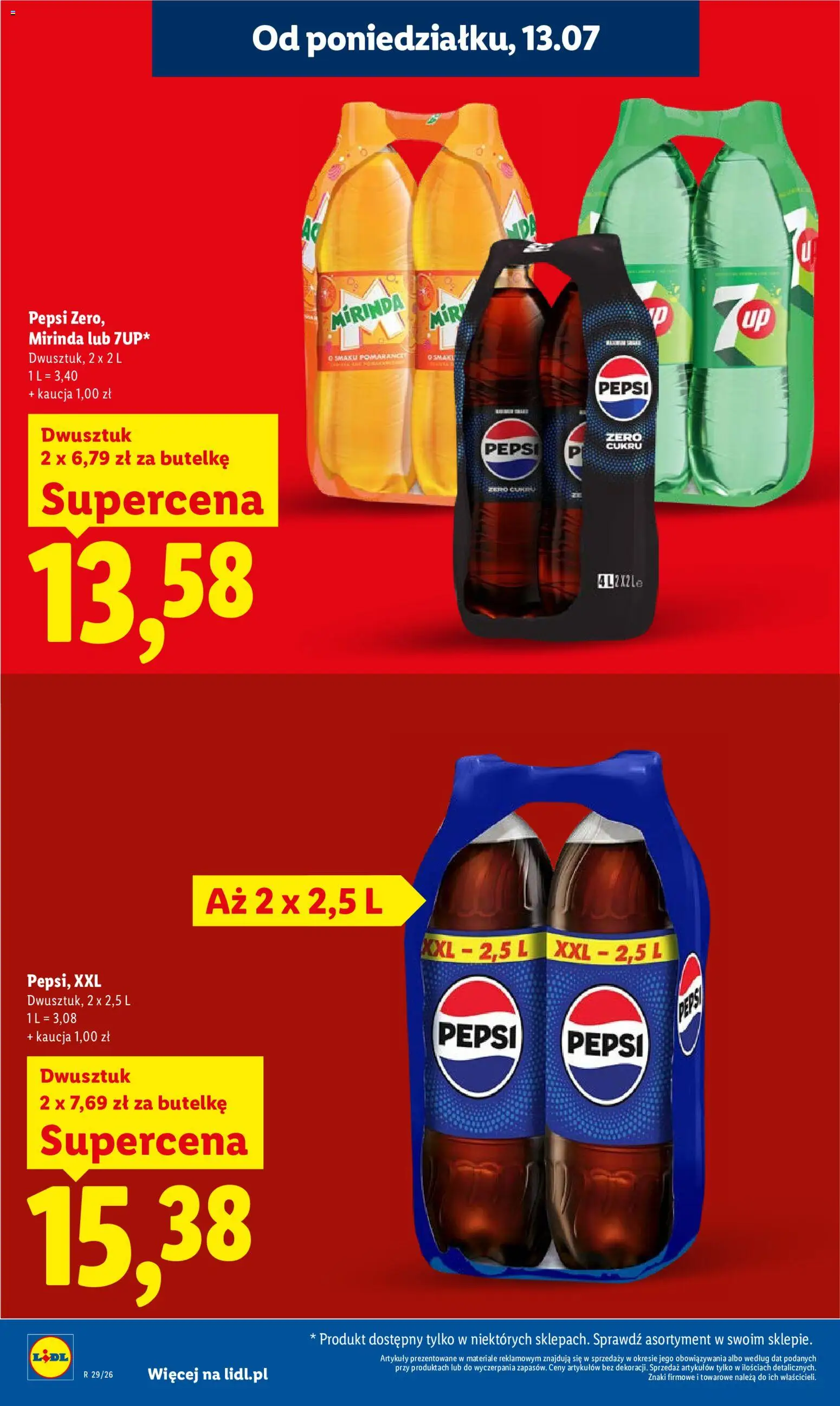 Lidl gazetka od 13.07.2026 | Strona: 16 | Produkty: Pepsi