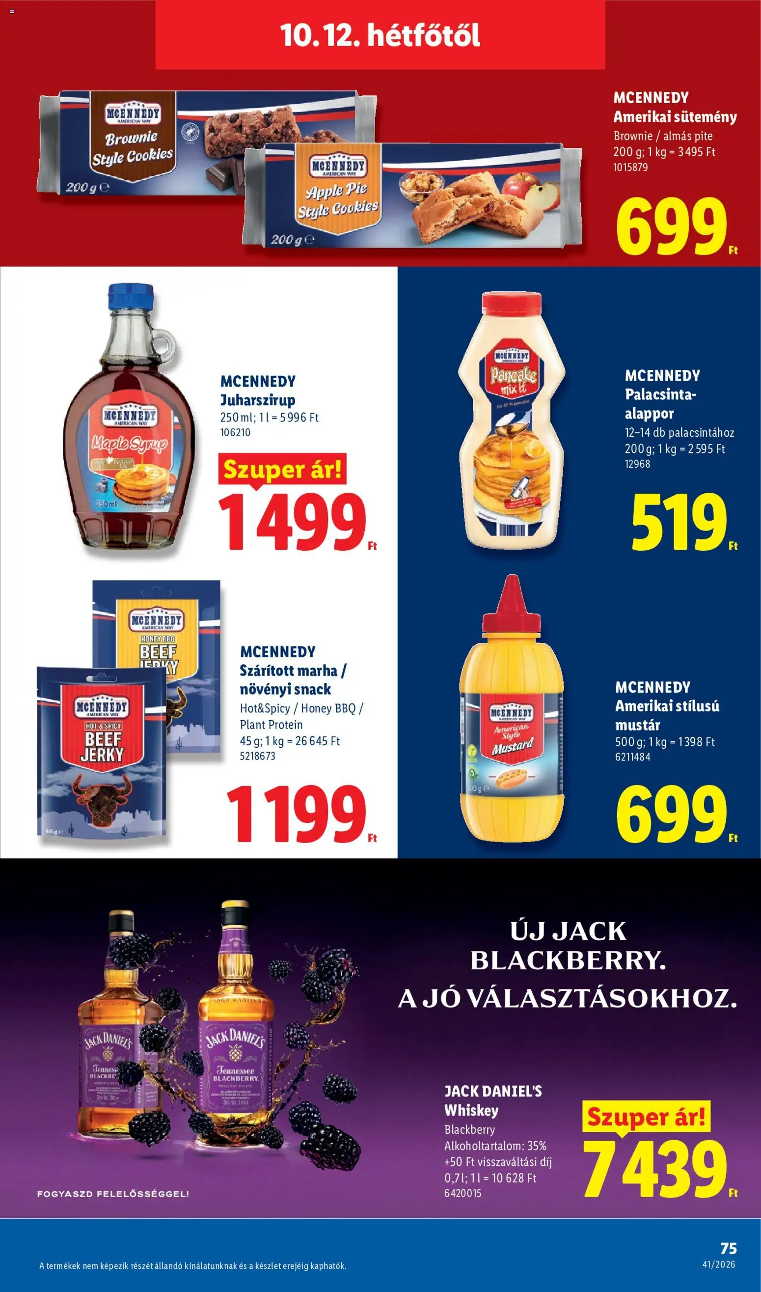 Lidl akciós ujság - amely érvényes a következő dátumtól: 2026.10.08. | Oldal: 75