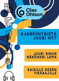 Clas Ohlson-mainoslehti voimassa 19.06.2026 alkaen