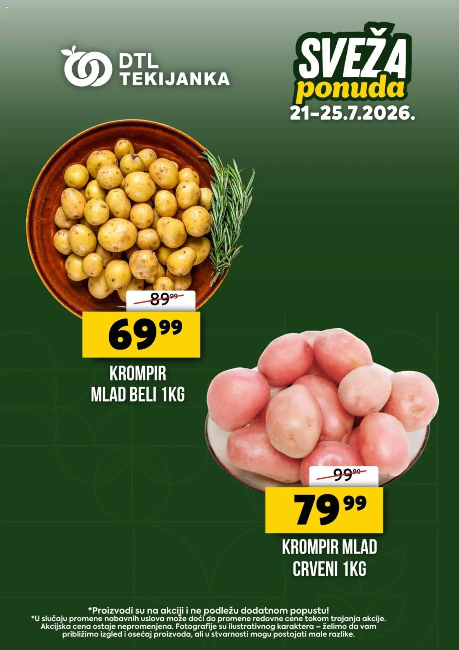 Tekijanka katalog - važi od 21.07.2026 | Strana: 1 | Proizvode: Krompir