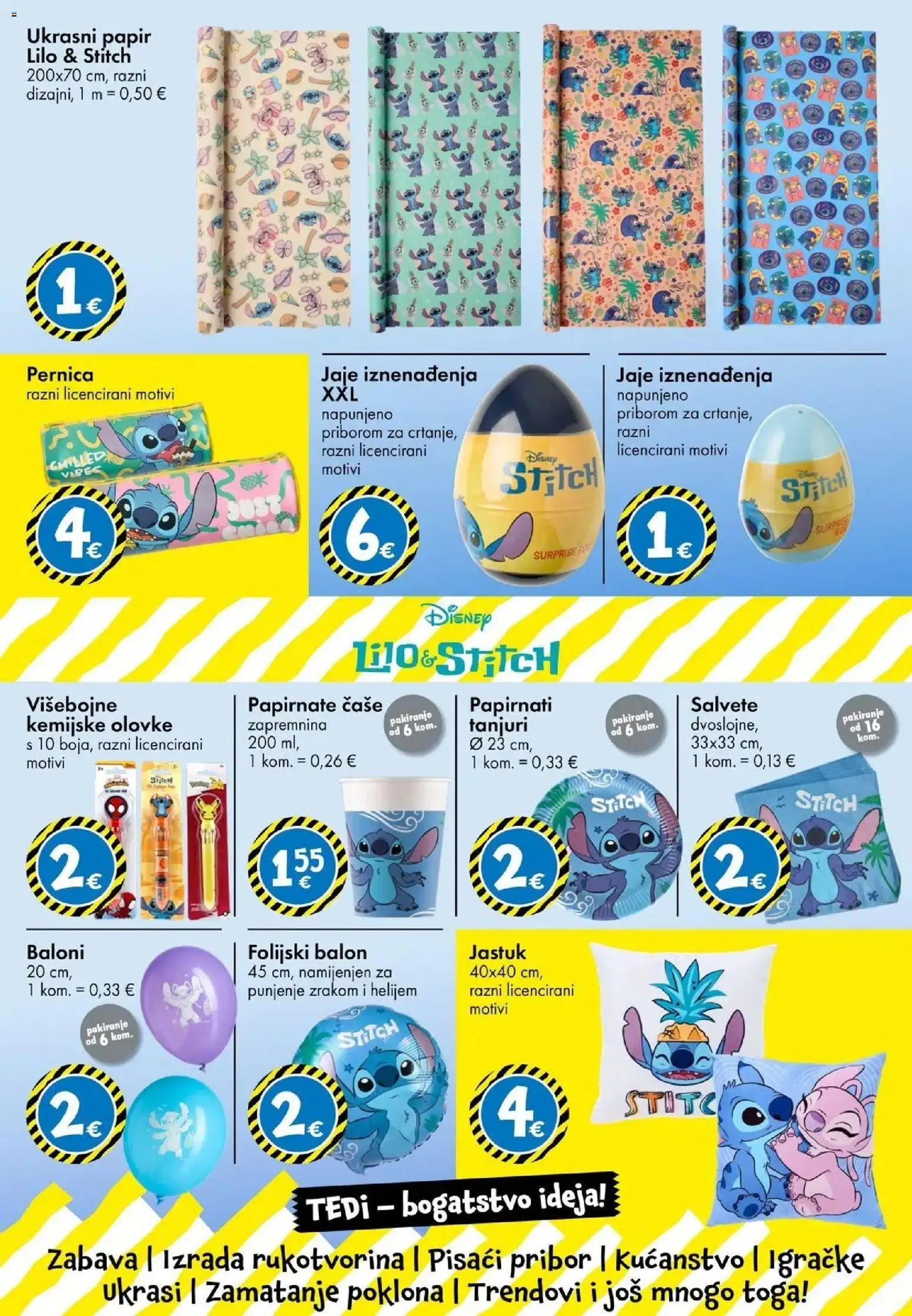 TEDi Katalog novi od 21.08.2026 na listanje > letak digitalni | Stranica: 5 | Proizvodi: Jastuk, Salvete, Čaše, Tanjuri
