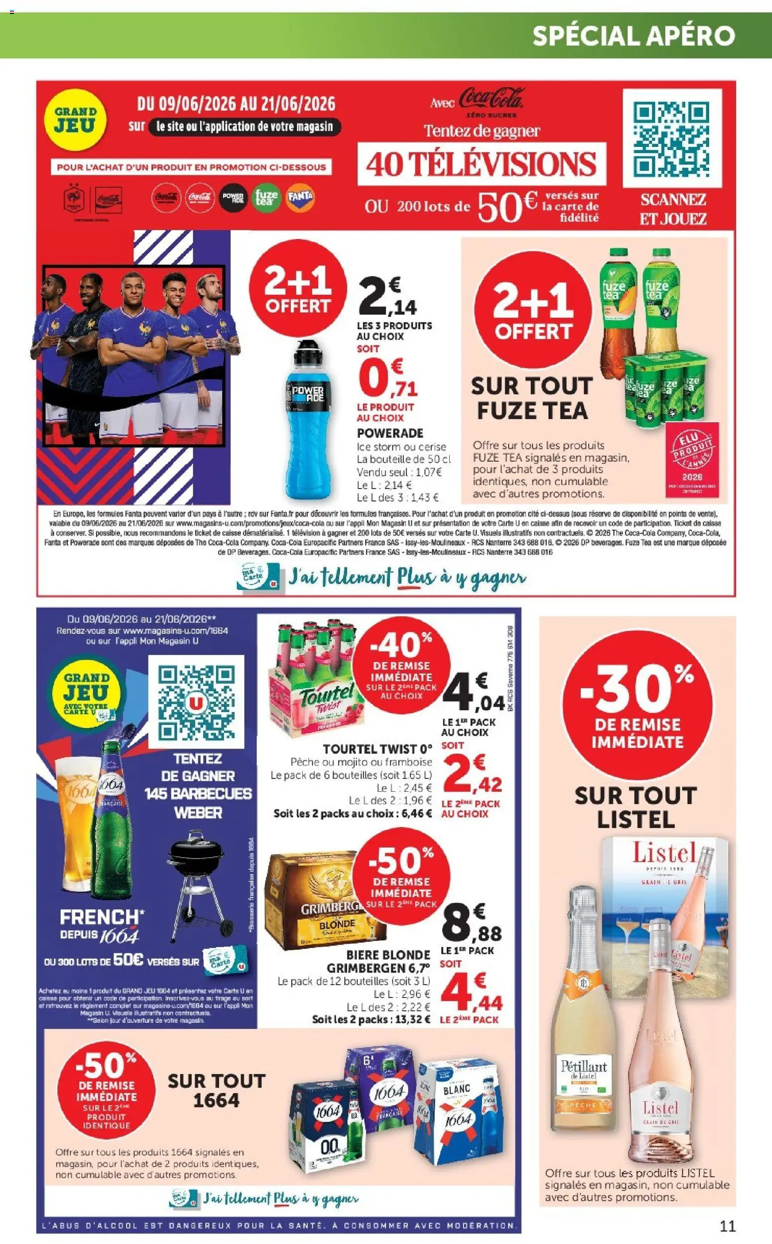{H1} | Page: 11 | Produits: Télévision, Pêche, Bière, Thé