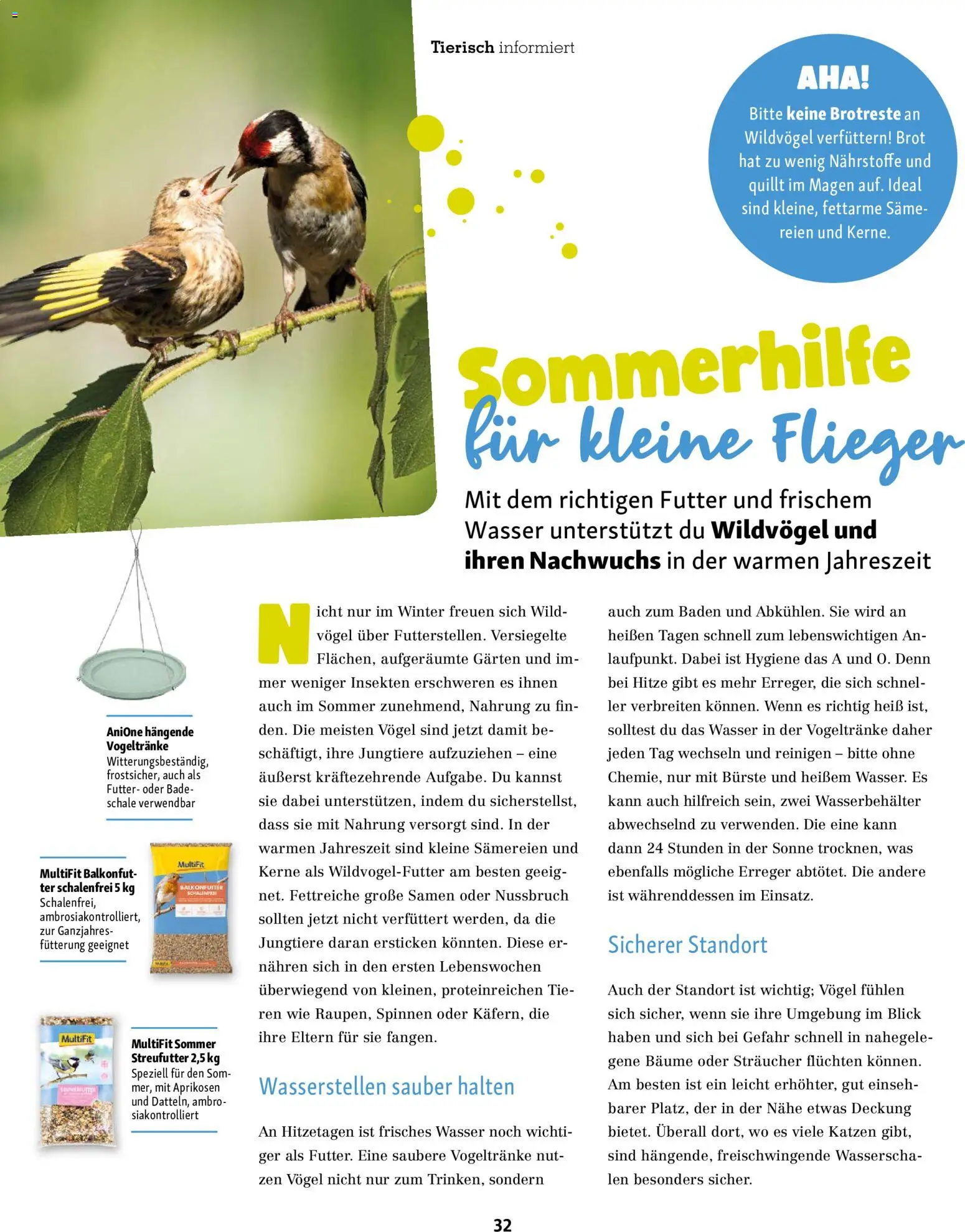 Fressnapf Friends Magazin – gültig ab 01.07.2026 | Seite: 32 | Produkte: Bürste, Wasser, Brot