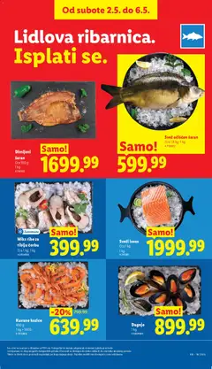 Sveži losos, Cca 1 kg - pregled Lidl kataloga - važi od 30.04.2026 | Strana: 21