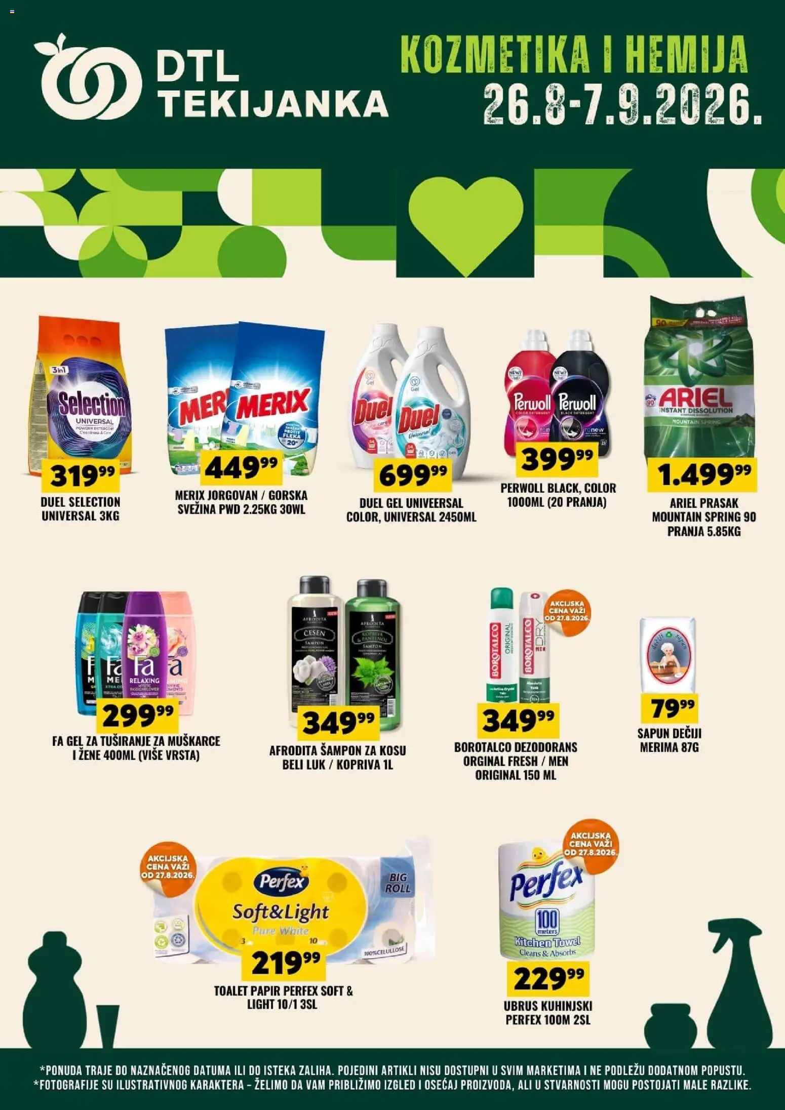 Tekijanka katalog - važi od 26.08.2026 | Strana: 1 | Proizvode: Ariel, Beli luk, Luk, Sapun