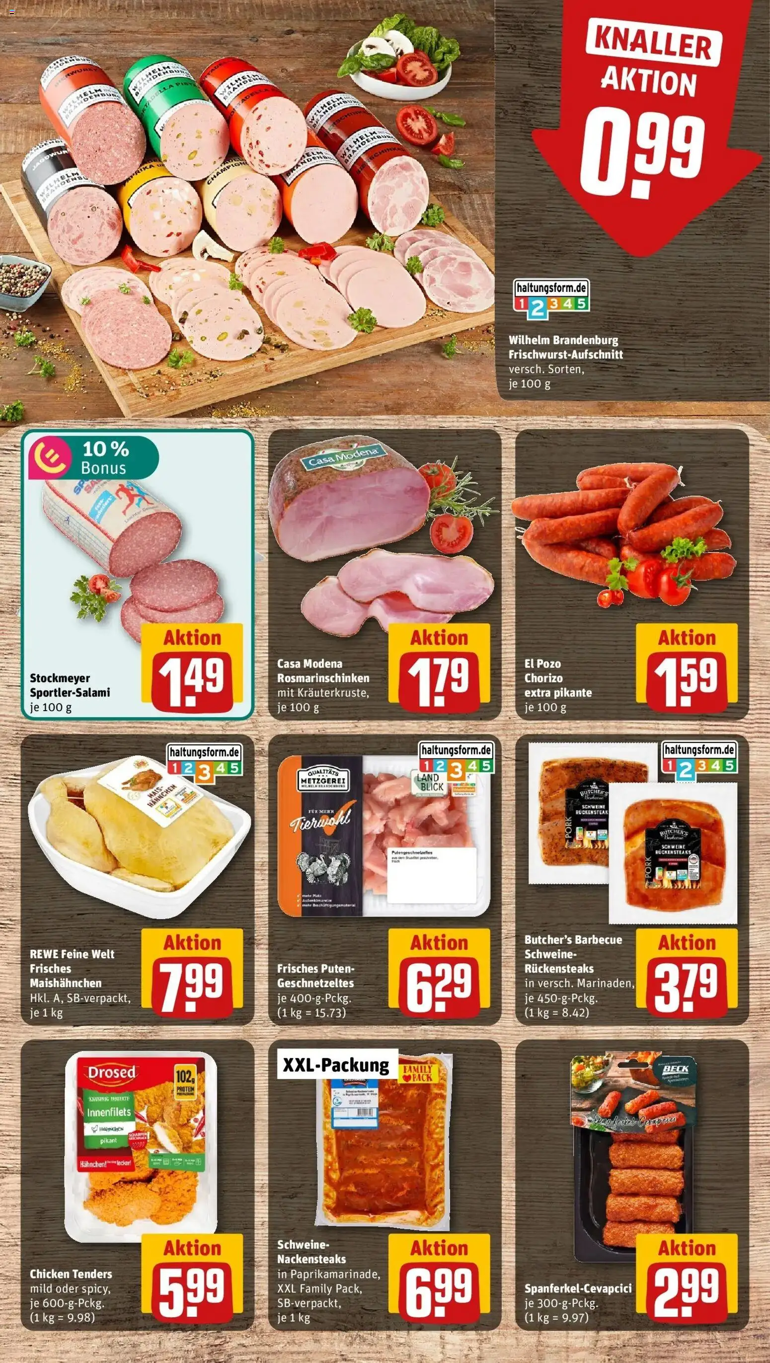 REWE Prospekt ab 07.09.2026 zum Blättern » Angebote | Seite: 8 | Produkte: Nackensteaks, Mais, Tür
