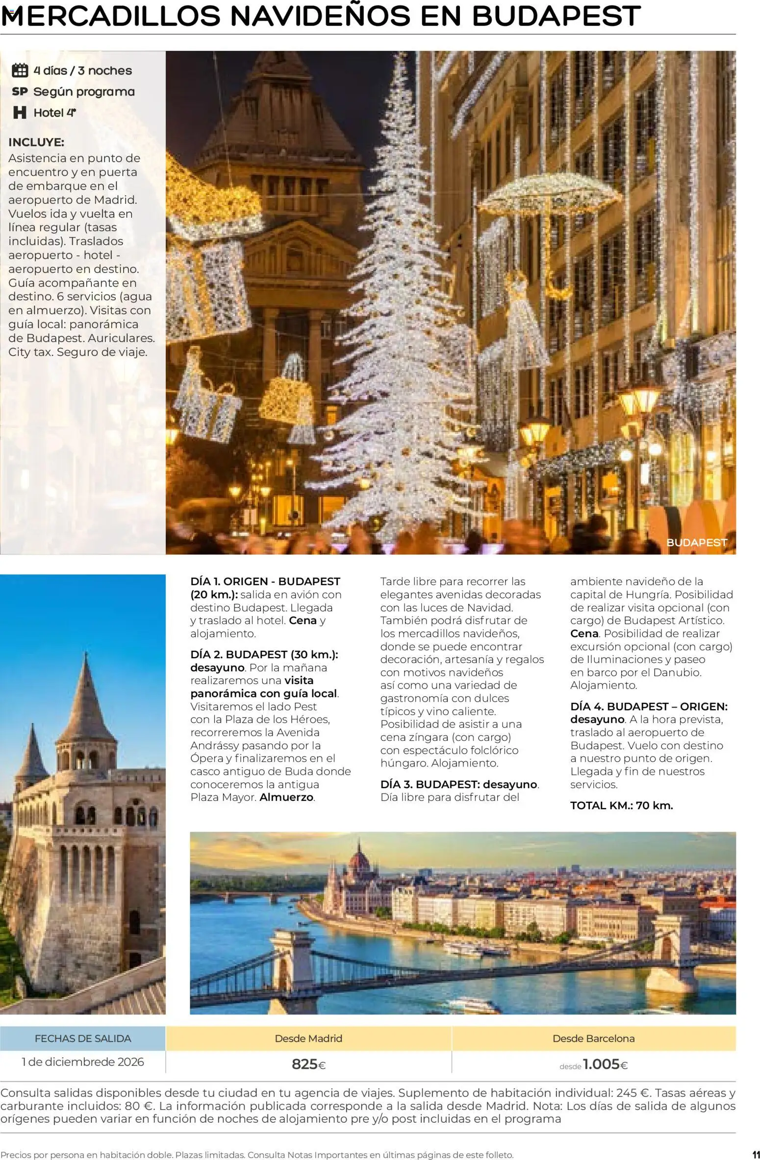 Viajes El Corte Inglés folleto Destinos Otoño y Primavera │ válido desde el 01/07/2026 | Página: 11 | Productos: Vino, Dulces, Agua