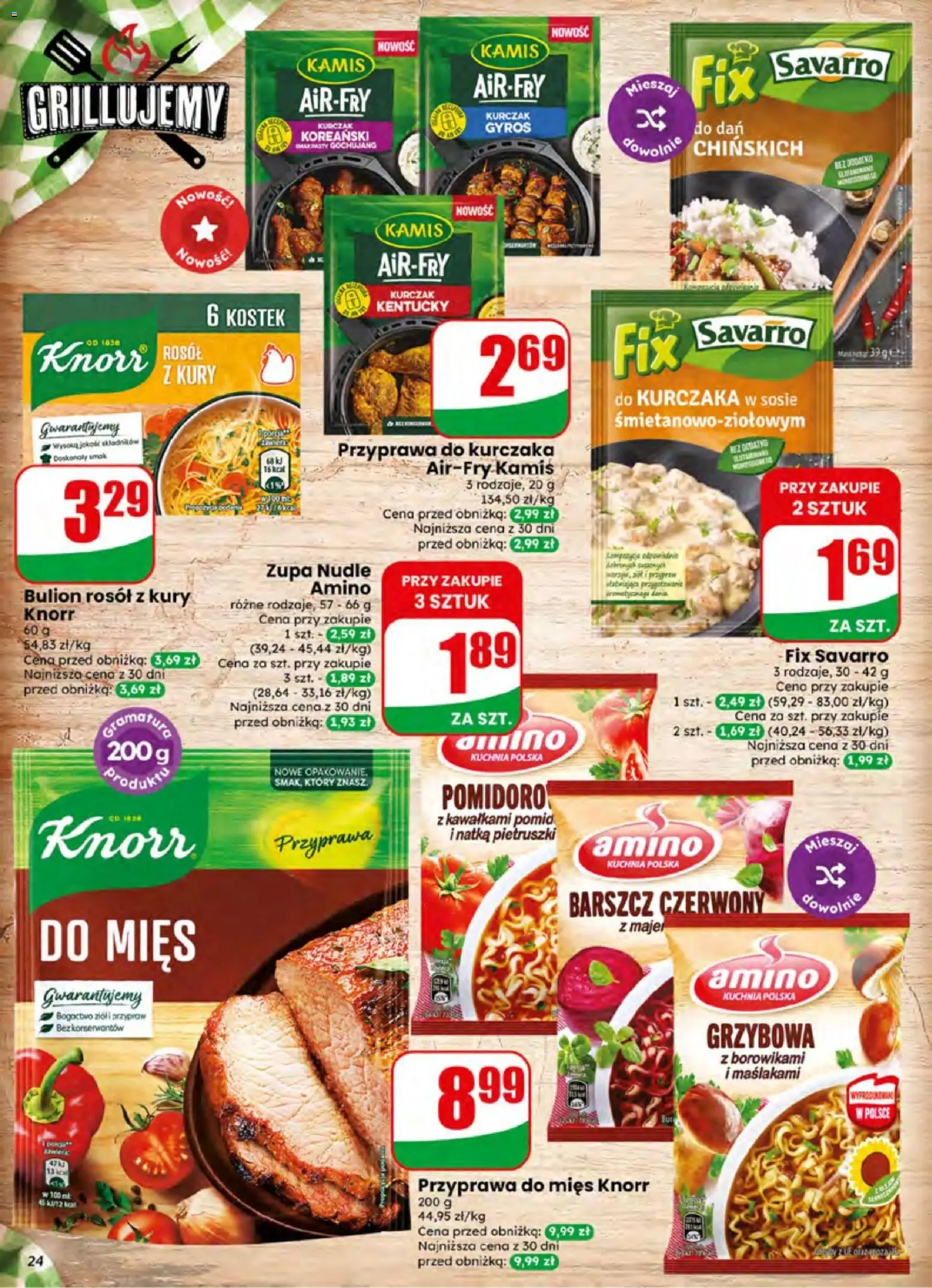 Dino gazetka od 01.07.2026 | Strona: 24 | Produkty: Barszcz, Kurczak, Zupa