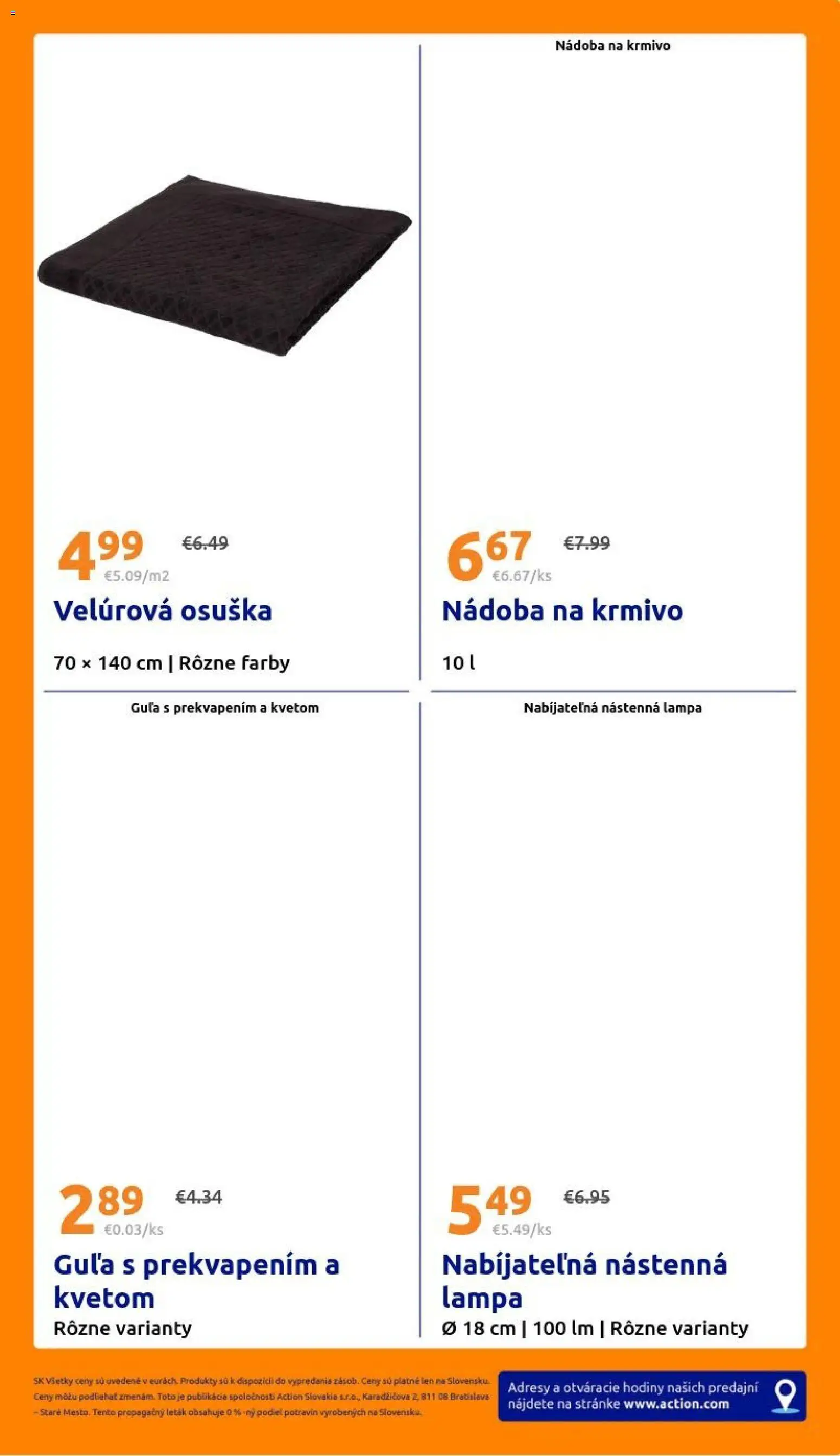 Nové Action akcie – leták je platný od 12.08.2026 | Strana: 31 | Produkty: Lampa, Hodiny, Osuška