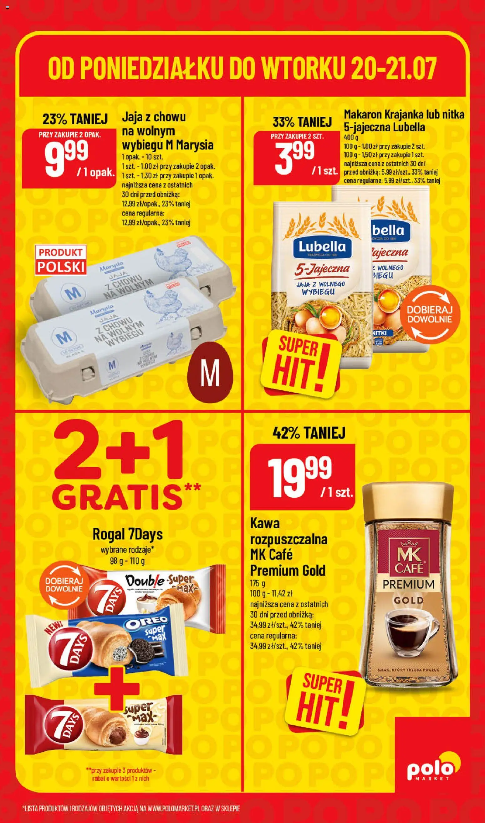 POLOmarket gazetka - Super Hity od 20.07.2026 | Strona: 5 | Produkty: Kawa rozpuszczalna, Kawa, Makaron, Jaja
