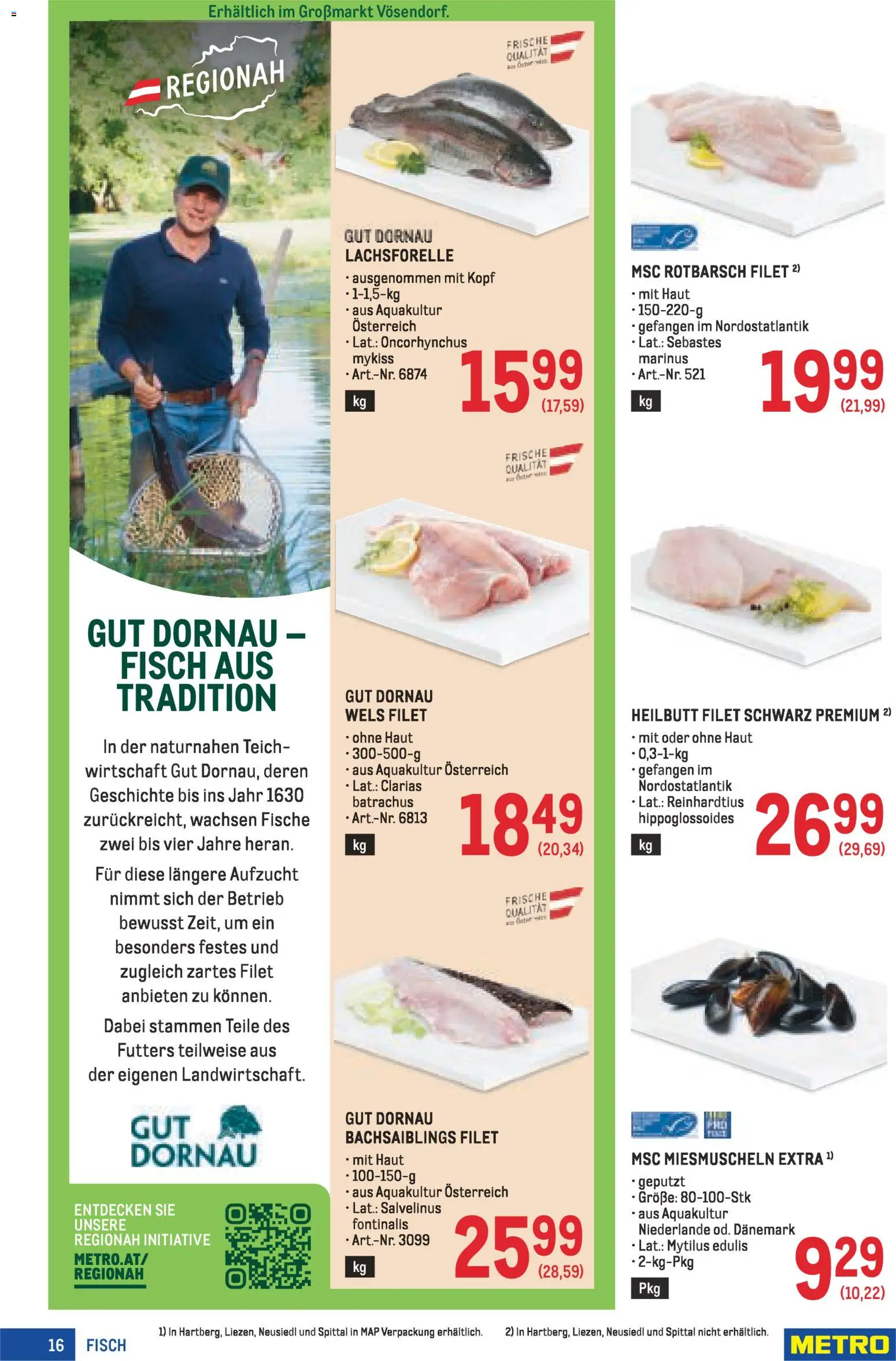 Metro angebote Profi gültig ab 16.04.2026 | Seite: 16 | Produkte: Fisch