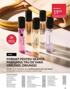 Ofertele Avon valabile de la 01.08.2026 | Pagină: 89 | Produse: Geantă, Parfum