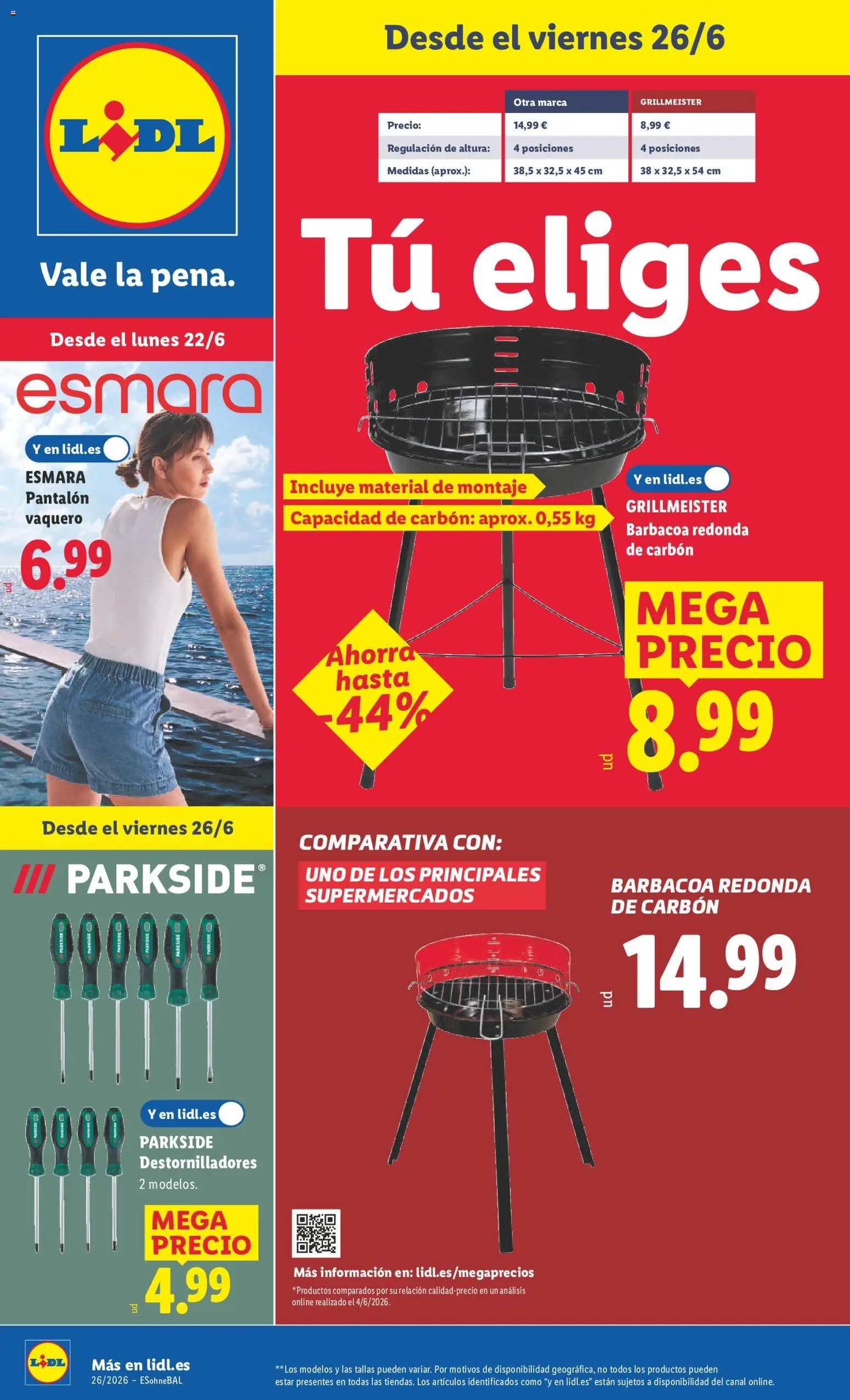 Lidl folleto de bazar │ válido desde el 22.06.2026 | Página: 1 | Productos: Barbacoa
