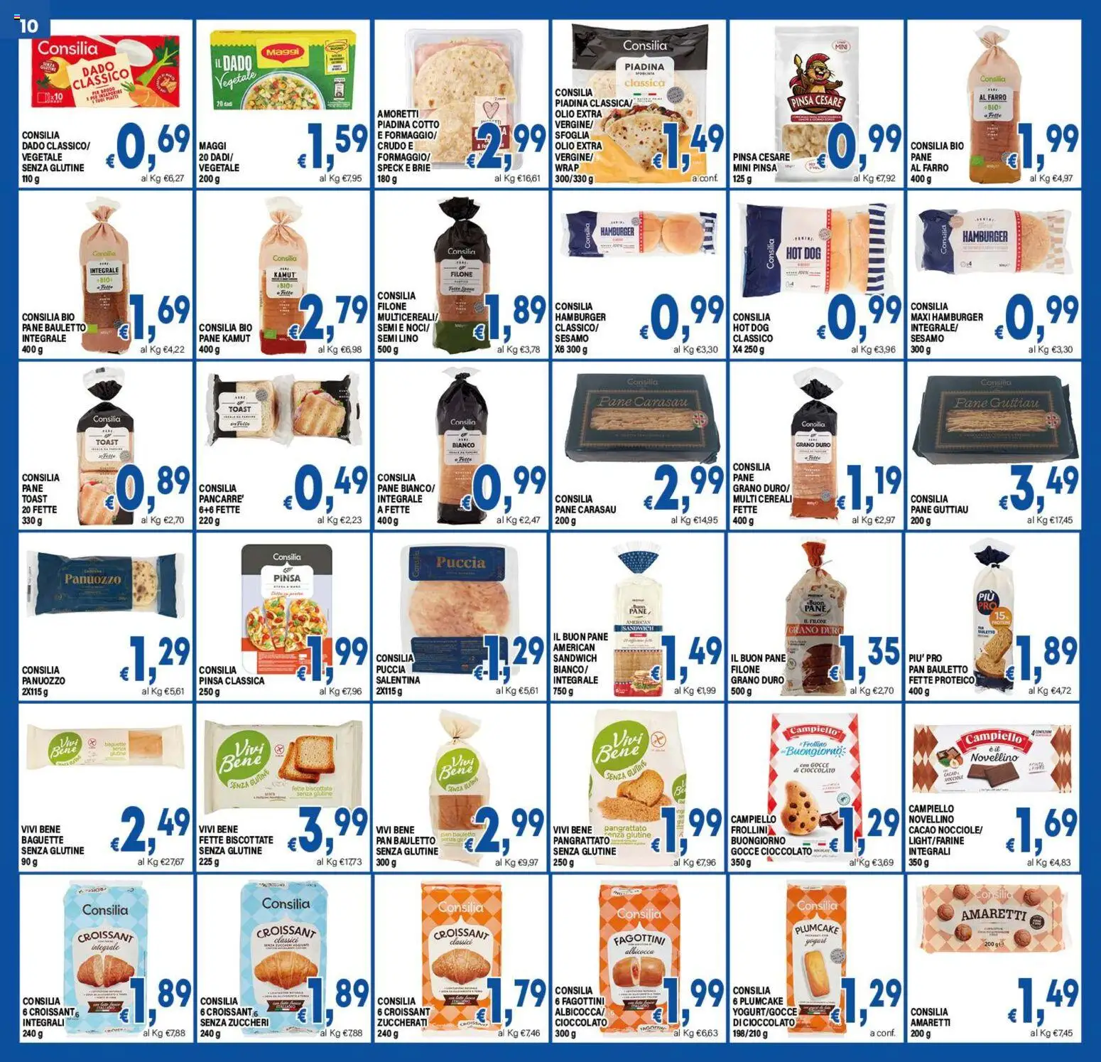 Volantino DEM del 19/10/2026 | Pagina: 10 | Prodotti: Cereali, Baguette, Croissant, Frollini