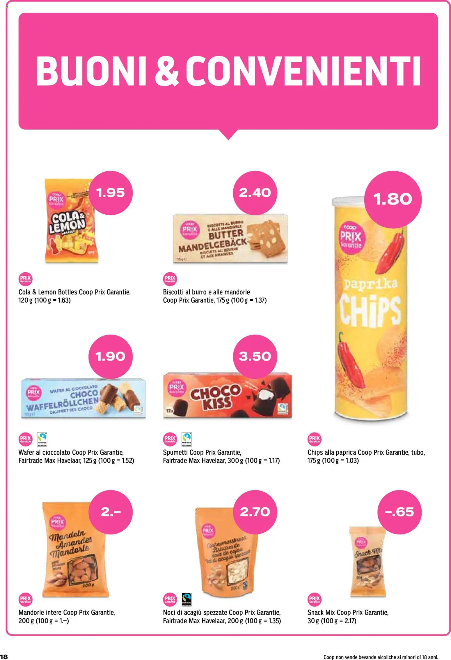 Coop aktionen IT – gültig ab 03.09.2026 | Seite: 18 | Produkte: Butter, Paprika, Chips