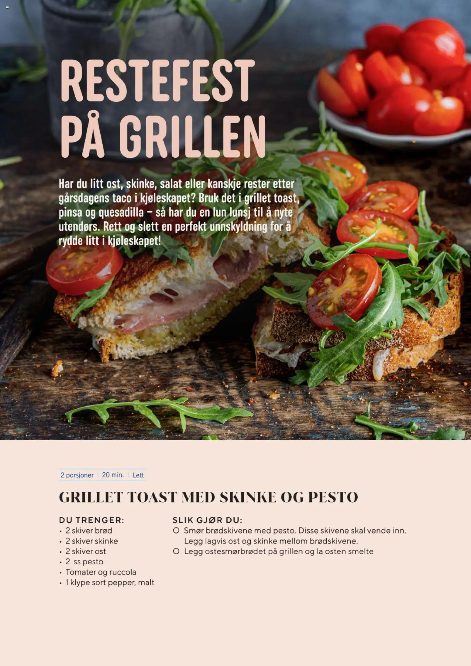 {H1} | Side: 26 | Produkter: Skinke, Salat, Skyr, Taco