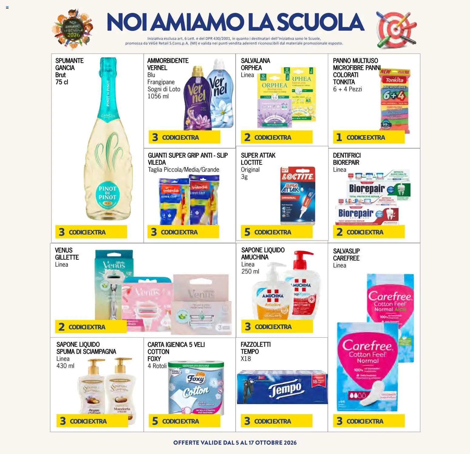 Volantino Eté del 02/10/2026 | Pagina: 36 | Prodotti: Sapone, Fazzoletti, Guanti, Spumante