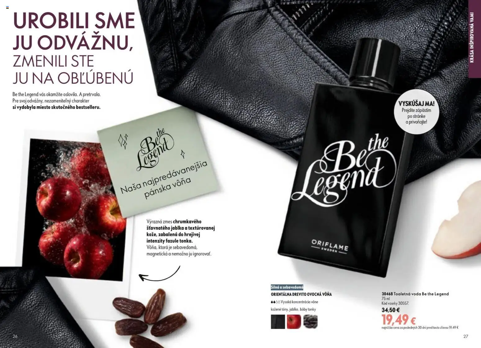 Nové Oriflame akcie – leták je platný od 09.09.2026 | Strana: 14 | Produkty: Jablká, Toaletná voda, Voda