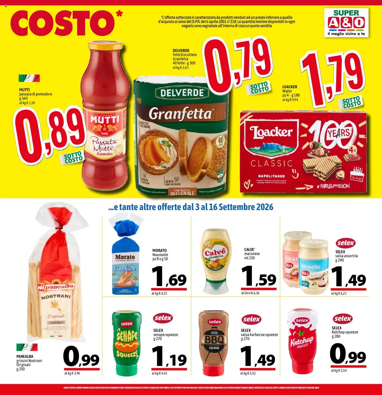 Volantino A&O del 03/09/2026 | Pagina: 7 | Prodotti: Maionese, Salsa, Pomodoro, Salsa barbecue