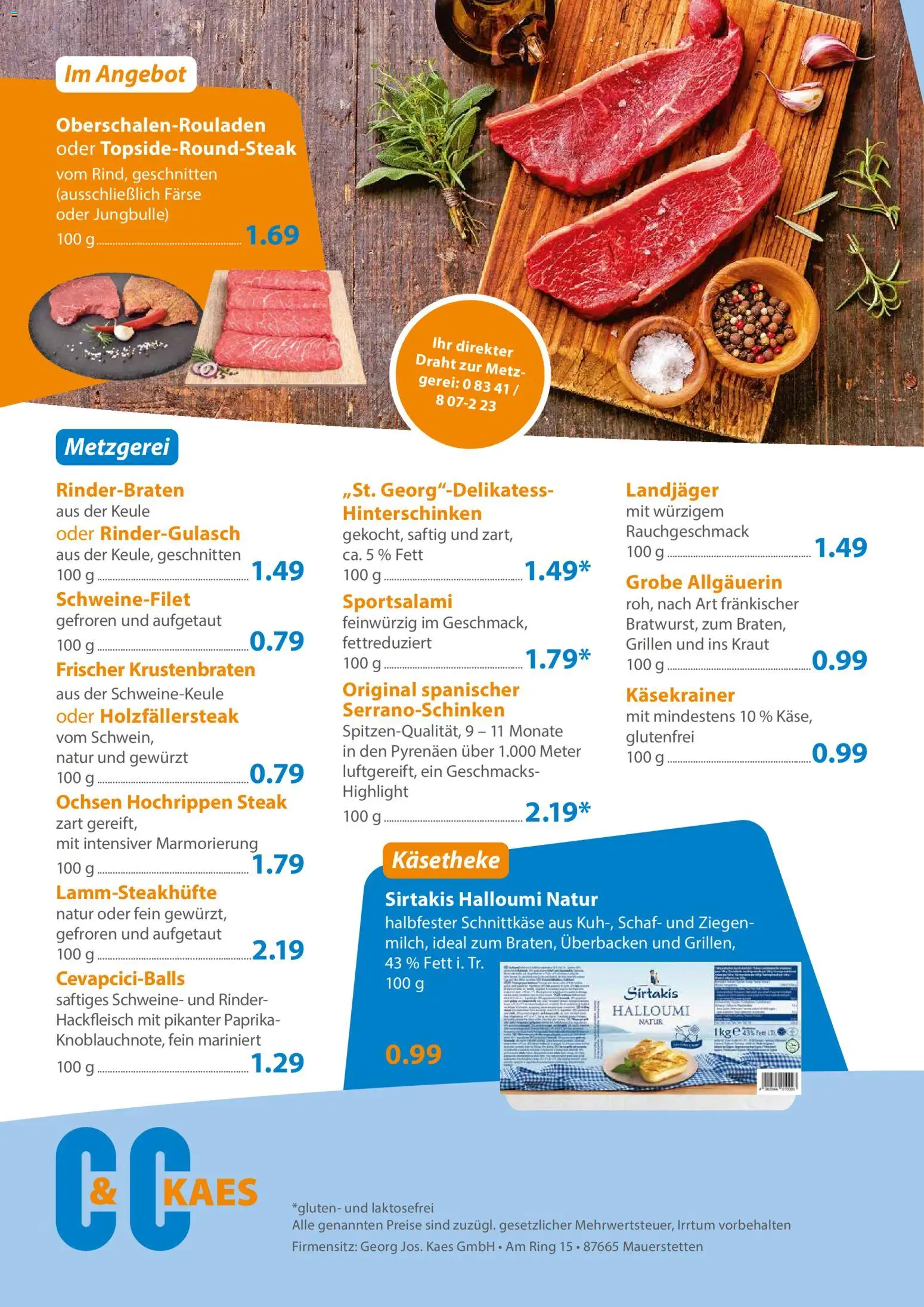 C&C Prospekt – gültig ab 15.06.2026 | Seite: 4 | Produkte: Rindergulasch, Käsekrainer, Krustenbraten, Hackfleisch