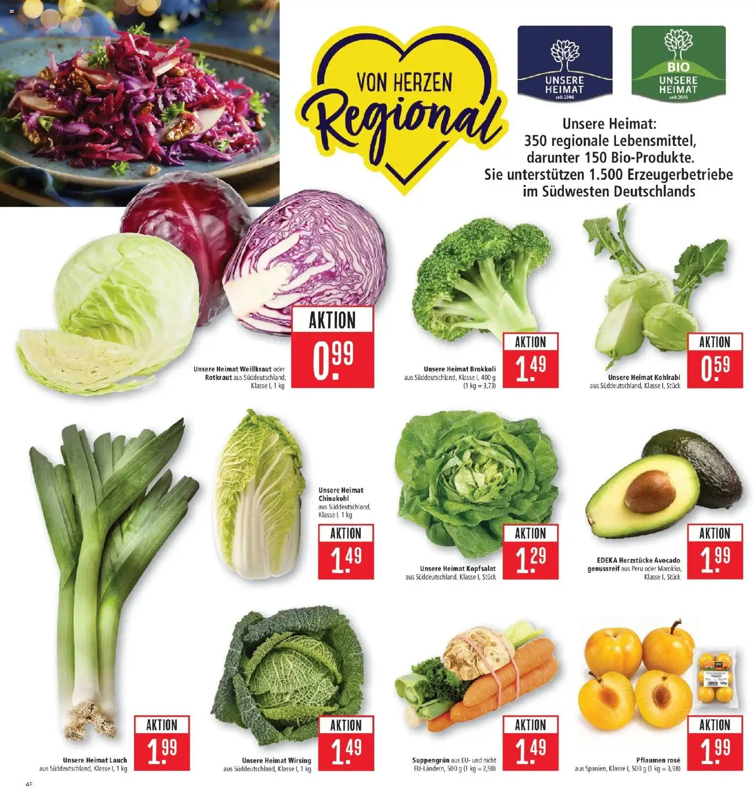 Marktkauf Prospekt Heidenheim (ab 28.09.2026) » Angebote online | Seite: 4 | Produkte: Kohlrabi, Avocado, Chinakohl, Lauch