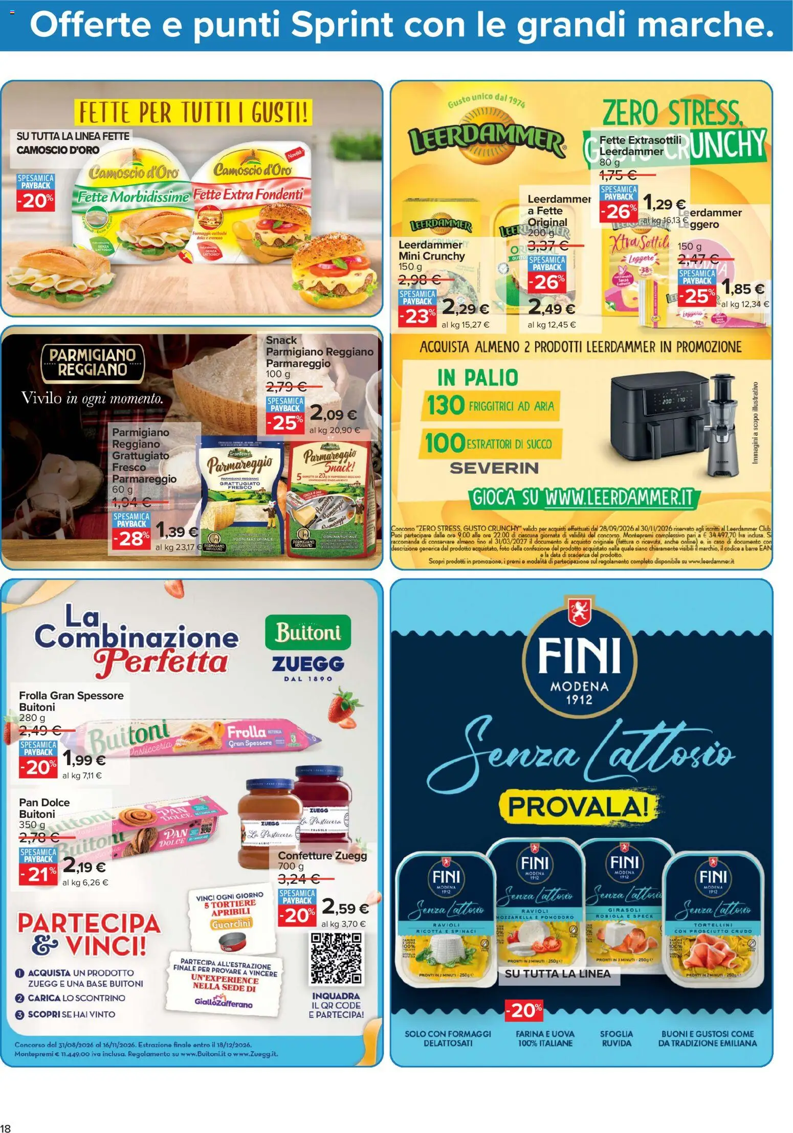 Volantino Carrefour del 13/10/2026 | Pagina: 18 | Prodotti: Pomodoro, Ricotta, Parmigiano reggiano, Parmigiano