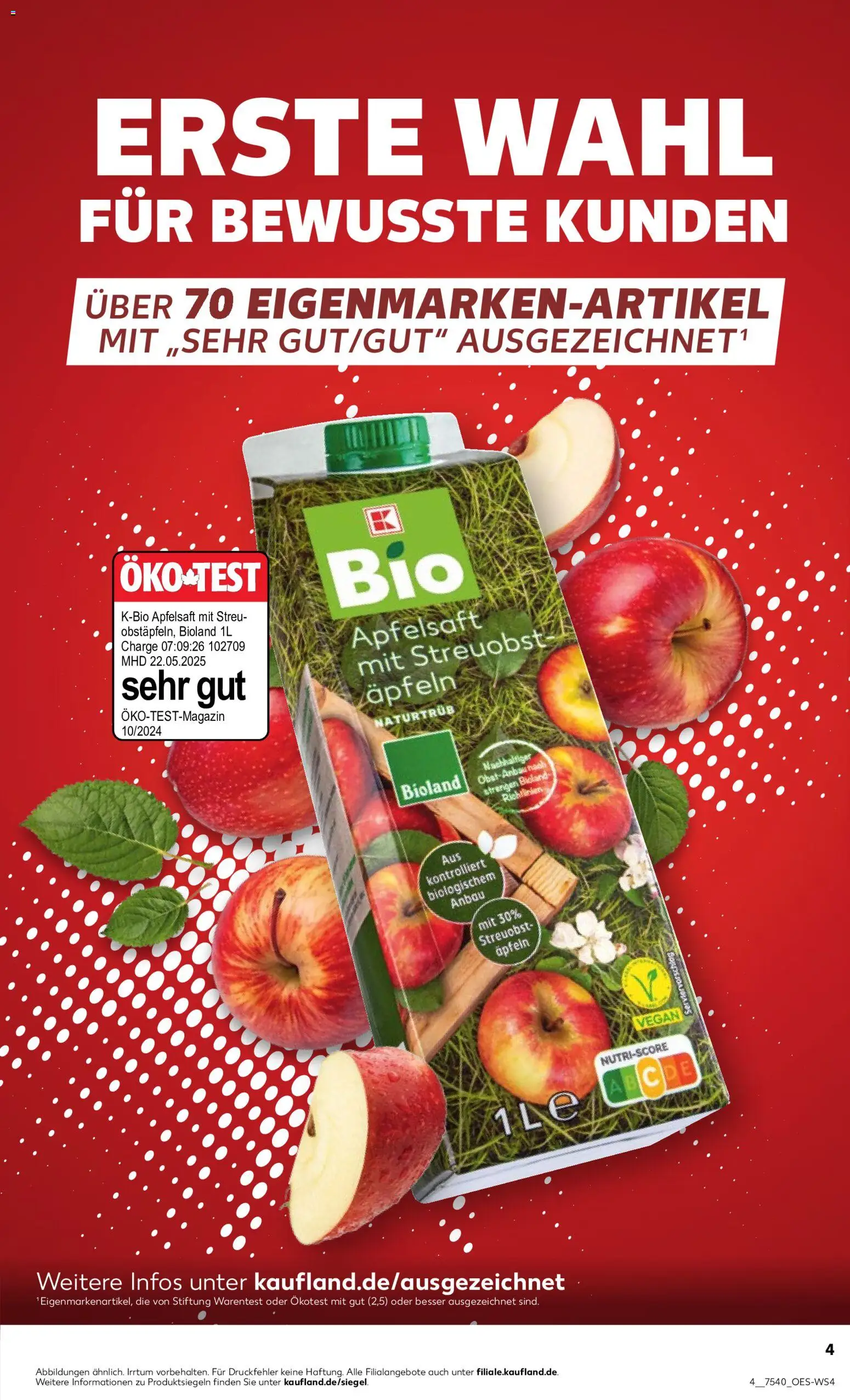 Kaufland Prospekt Berlin – gültig ab 20.07.2026 | Seite: 13 | Produkte: Apfelsaft
