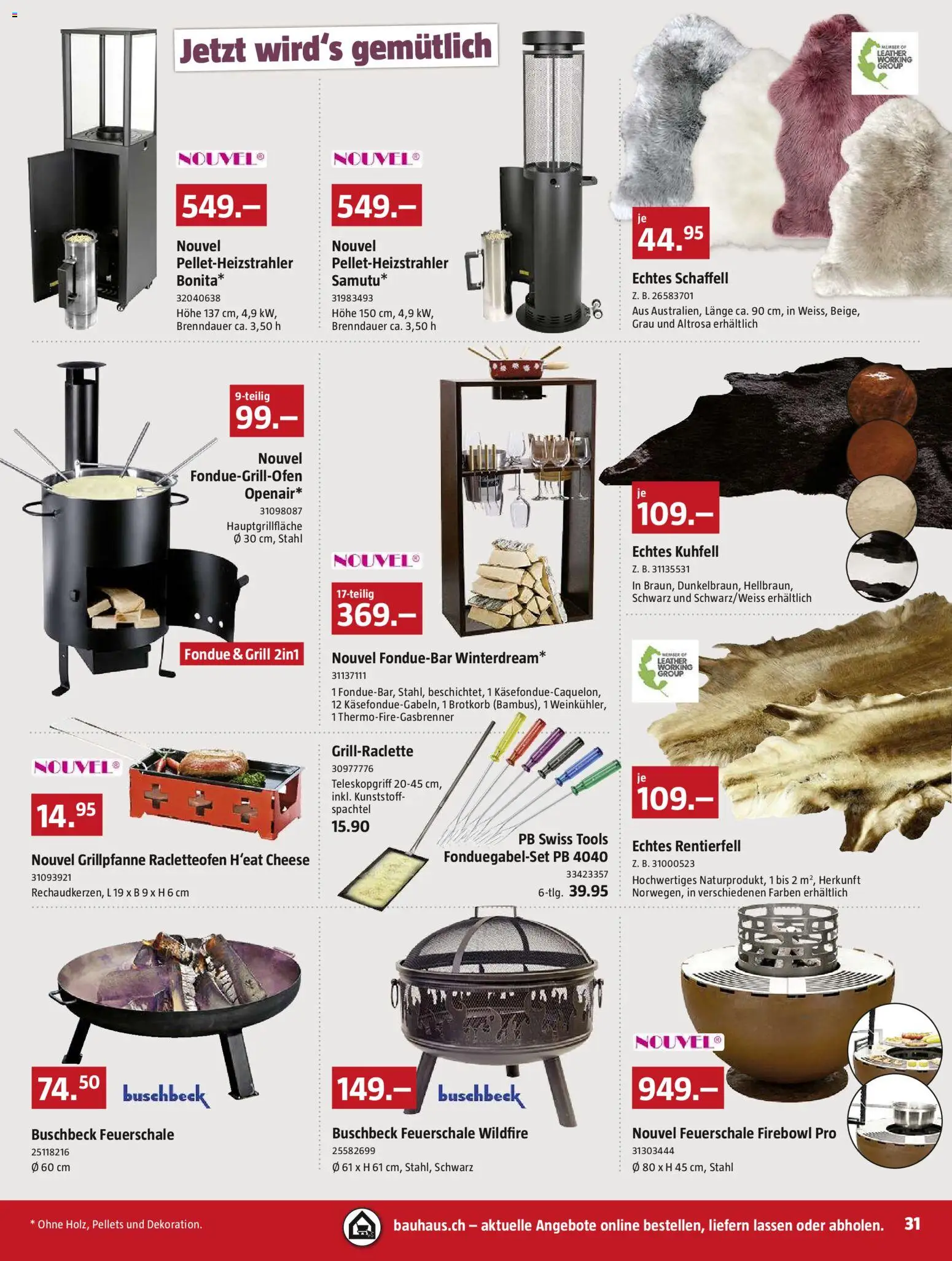 Bauhaus aktionen – gültig ab 26.10.2026 | Seite: 31 | Produkte: Fondue, Grill