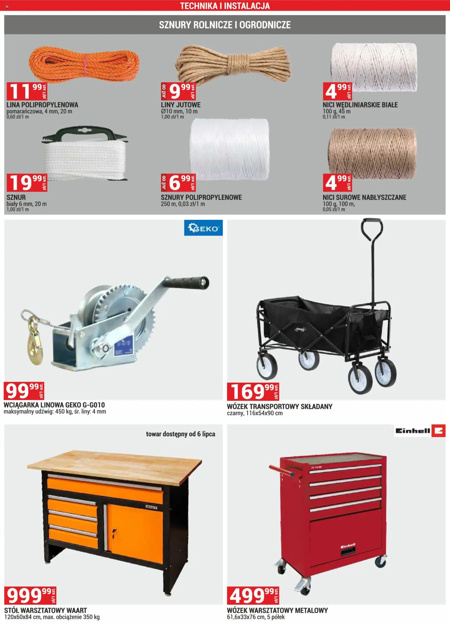 Merkury Market gazetka od 01.07.2026 | Strona: 33 | Produkty: Wózek transportowy, Stół
