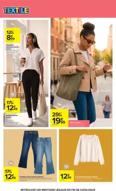 Carrefour - Prévisualisation de Trench femme, 65% polyester, 35% coton. Camel ou noir. Du S au XL. valide à partir de 11/08/2026 | Page: 56