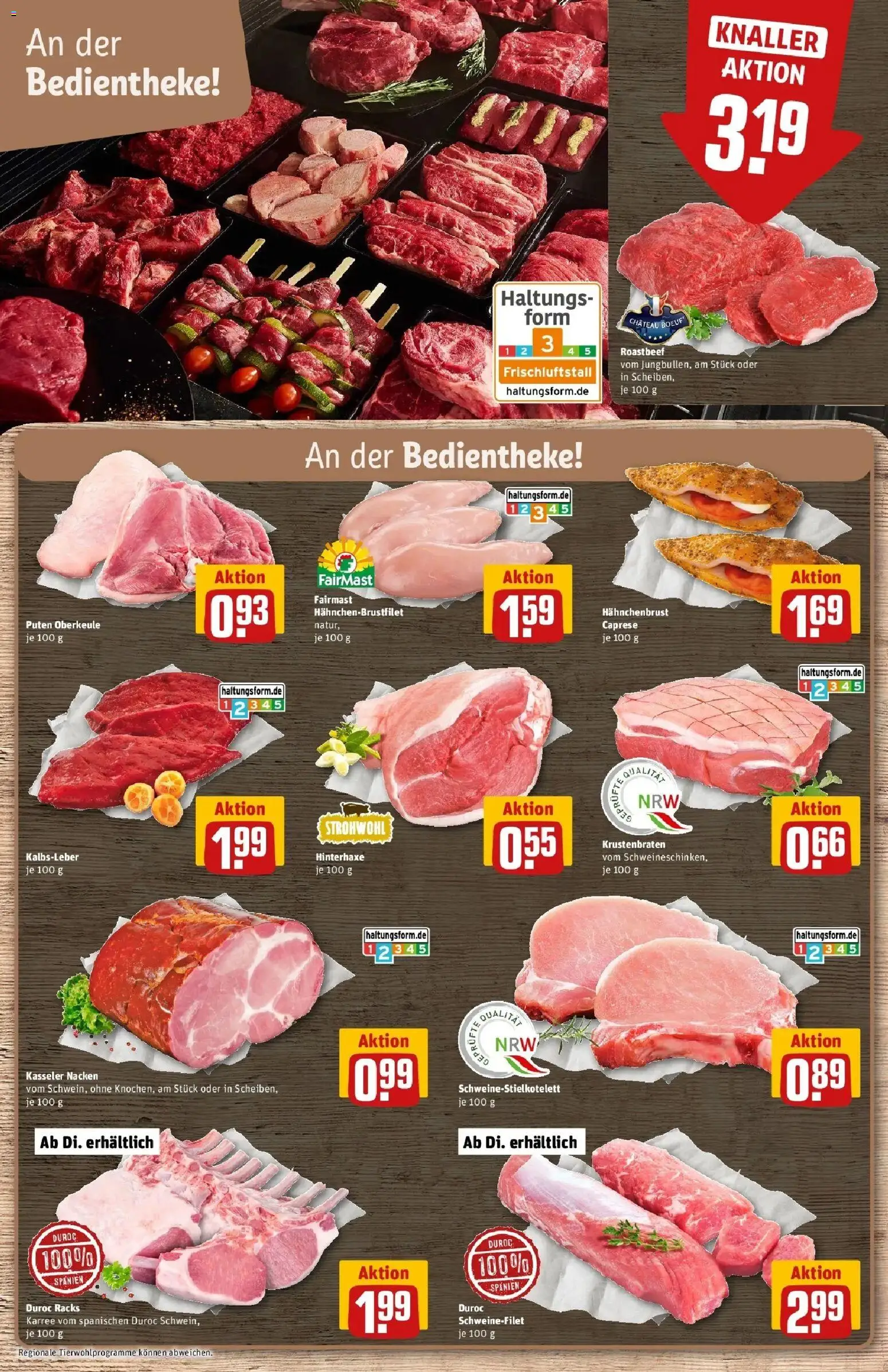 REWE Prospekt ab 21.09.2026 zum Blättern » Angebote | Seite: 14 | Produkte: Krustenbraten, Roastbeef, Kasseler nacken, Hahnchenbrust
