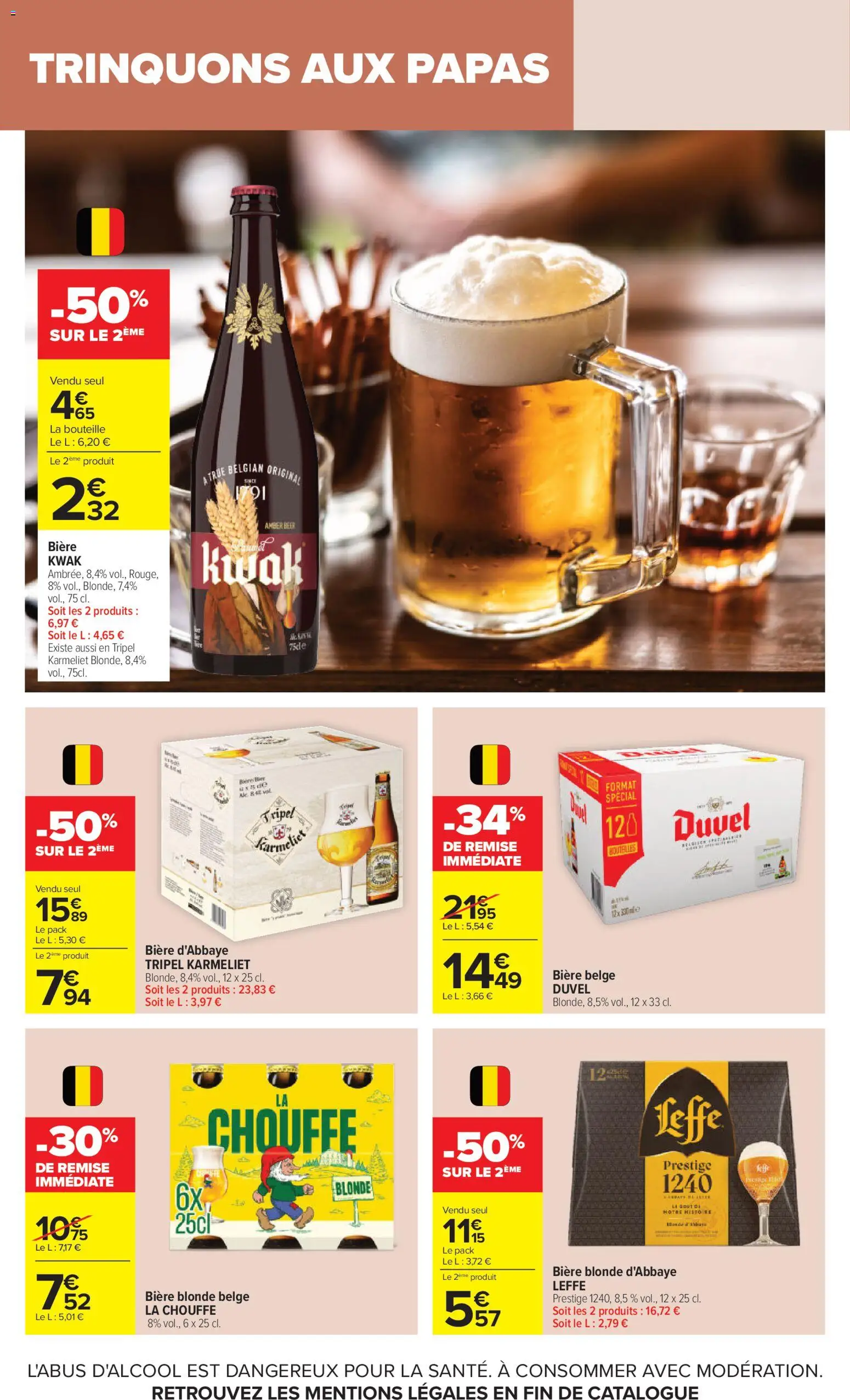 {H1} | Page: 26 | Produits: Bière blonde, Bière