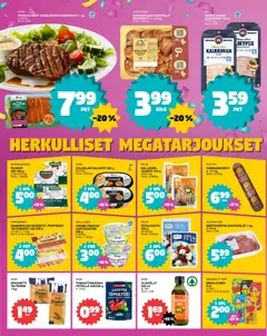 Tokmanni-mainoslehti voimassa 30/07/2026 alkaen | Sivu: 2 | Tuotteet: Oliiviöljy, Fetajuusto, Halloumi, Pasta