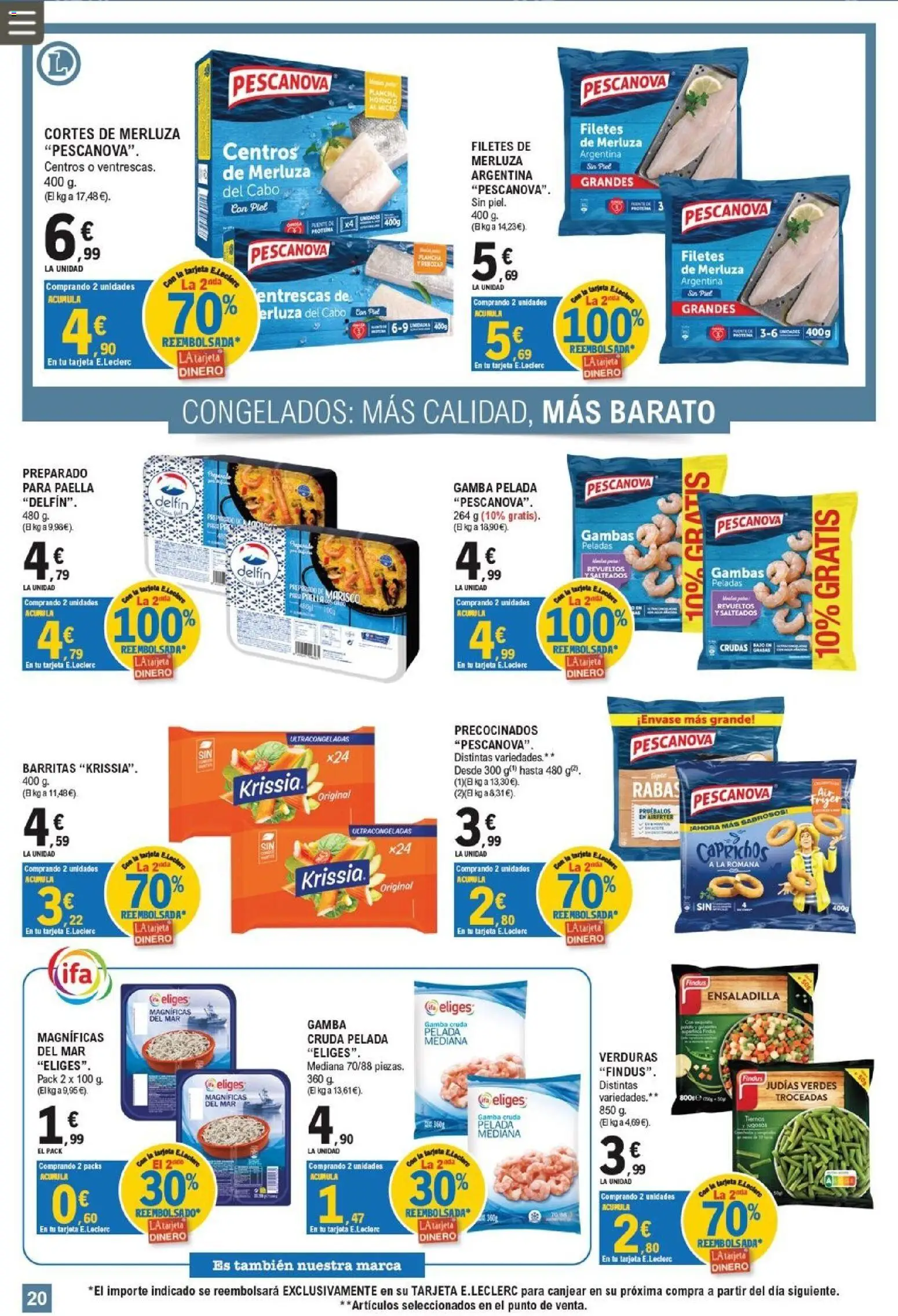 E.Leclerc Pamplona │ válido desde el 12/08/2026 | Página: 20 | Productos: Ensaladilla, Verduras, Judías, Horno