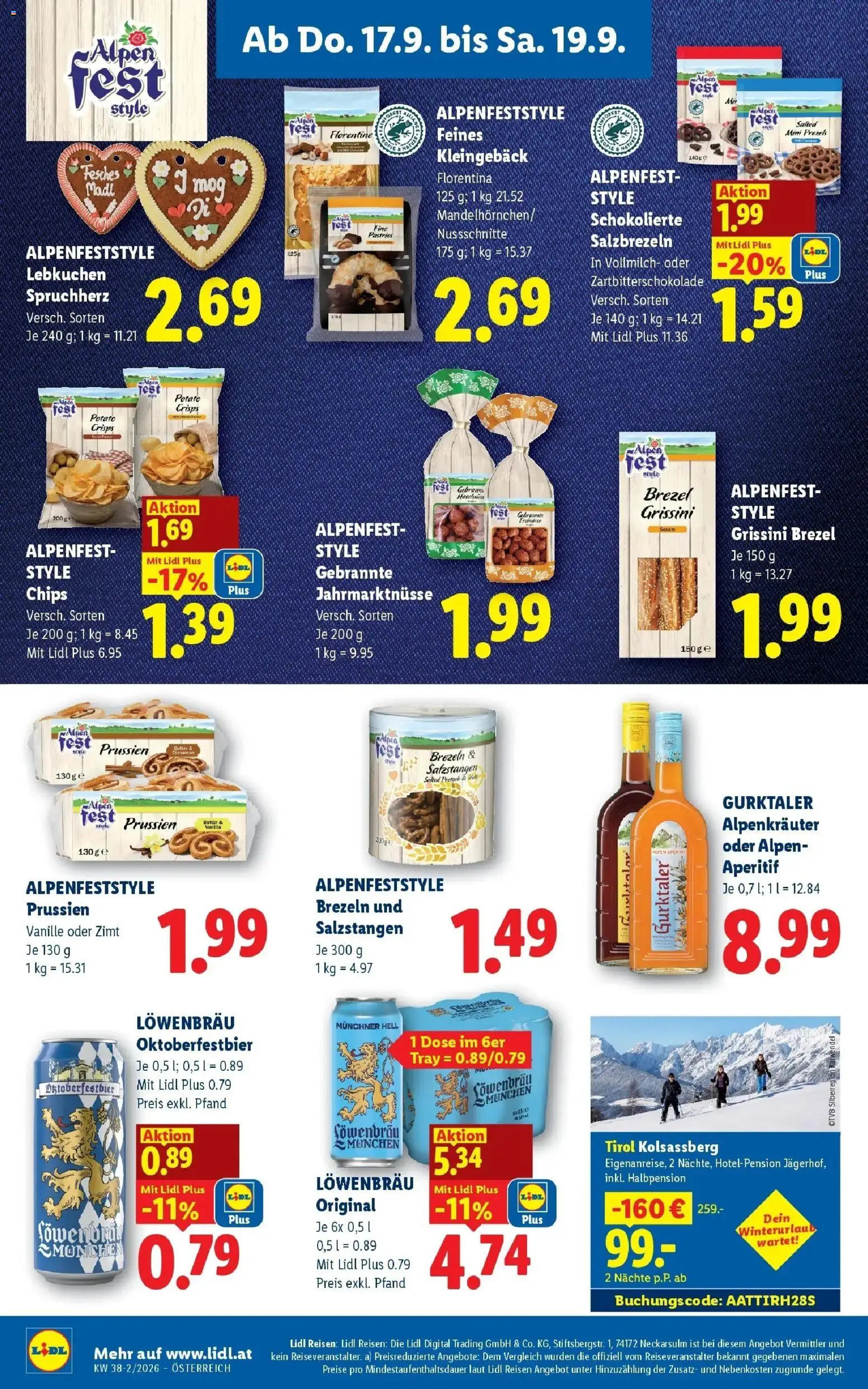 Lidl Flugblatt - Jenbach ab 13.09.2026 - Angebote ab donnerstag | Seite: 18 | Produkte: Chips, Salzstangen, Haselnüsse, Lebkuchen