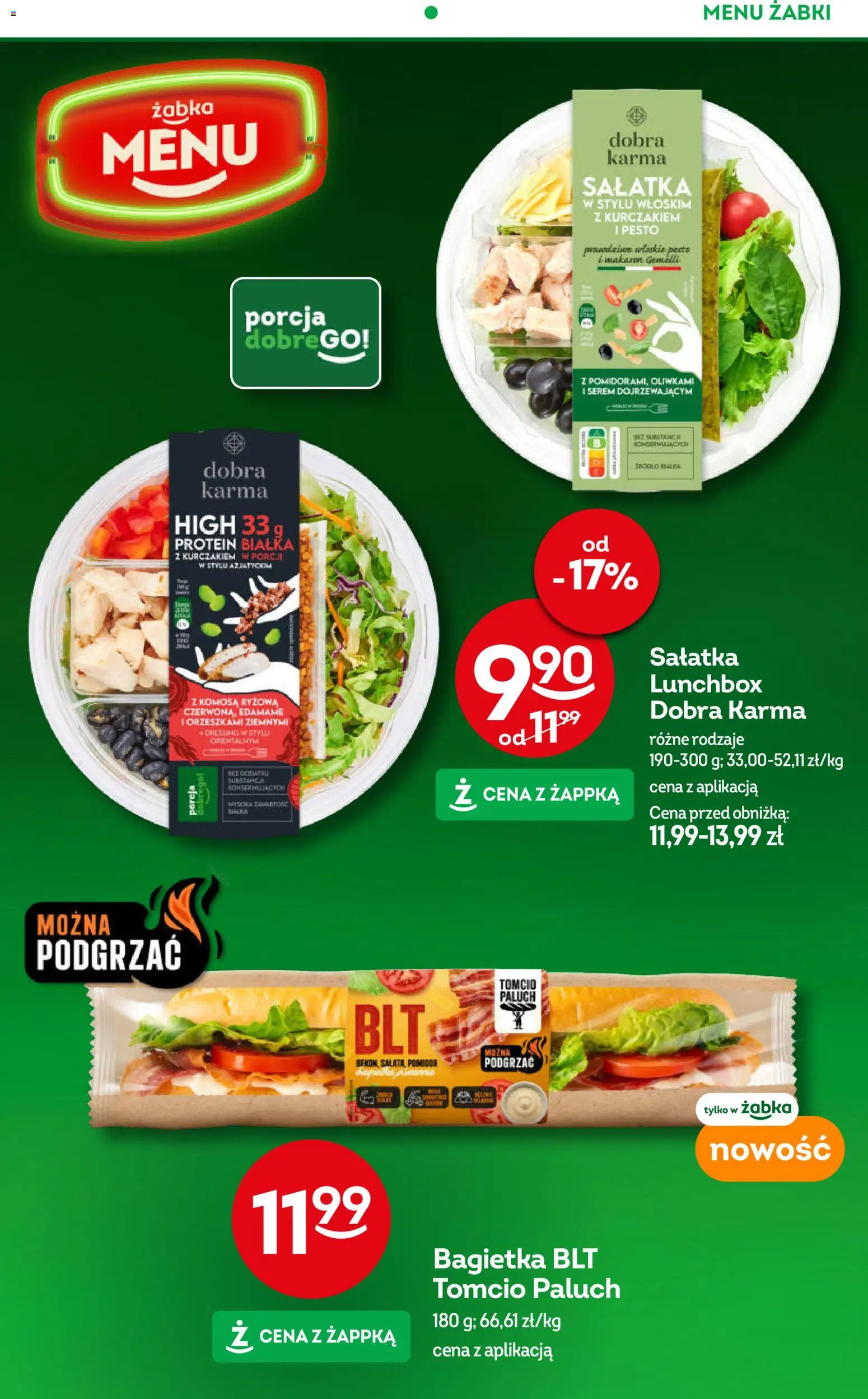 Żabka gazetka od 10.08.2026 | Strona: 62 | Produkty: Pomidor, Bagietka, Makaron, Karma