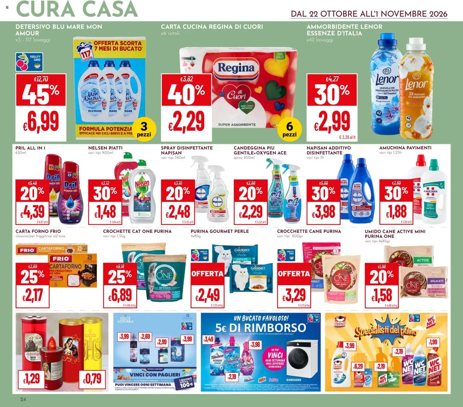 Volantino Pan del 22/10/2026 | Pagina: 24 | Prodotti: Friggitrice ad aria, Ammorbidente, Forno, Profumo