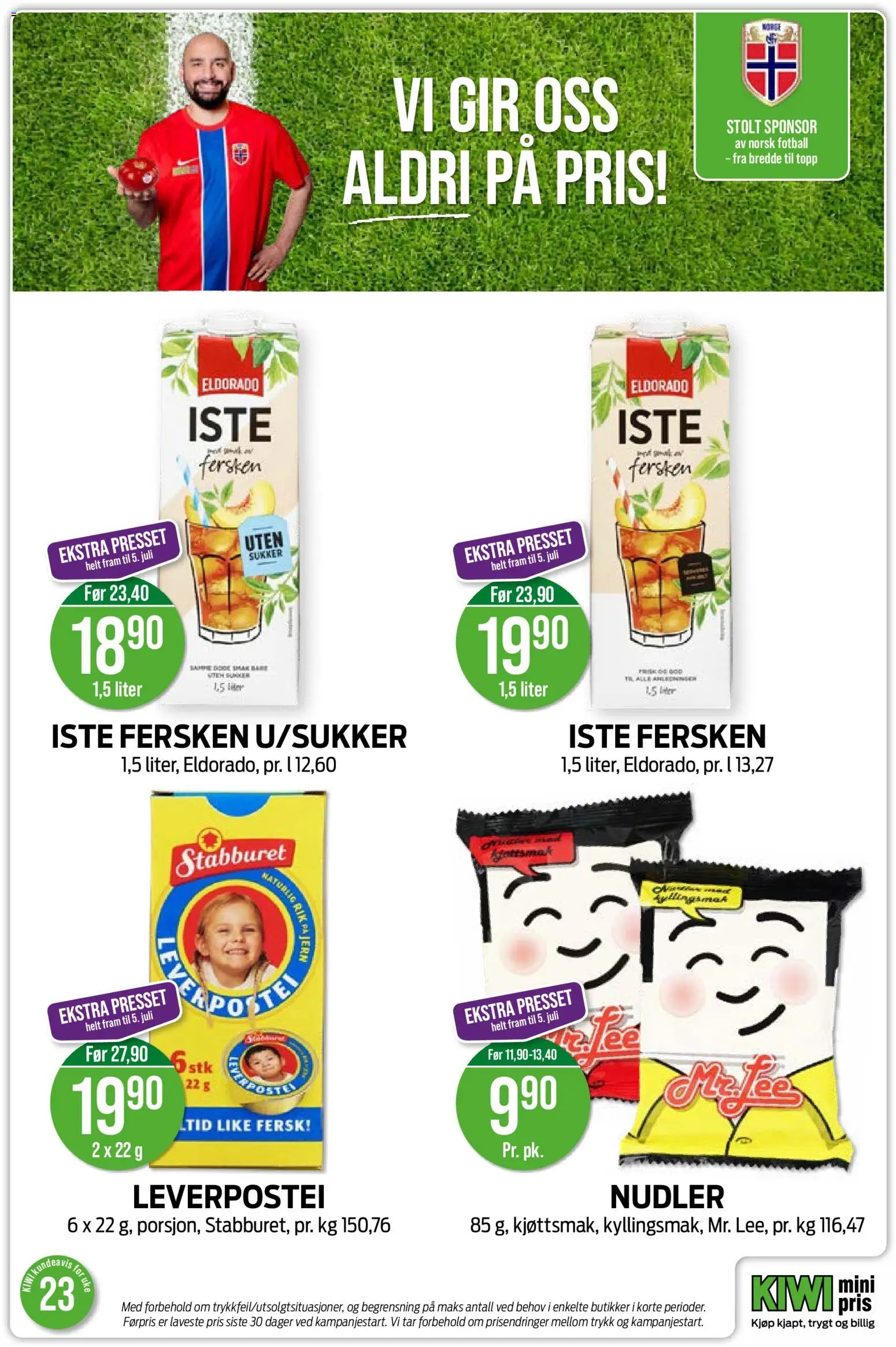 {H1} | Side: 9 | Produkter: Kiwi, Fersken, Sukker, Topp