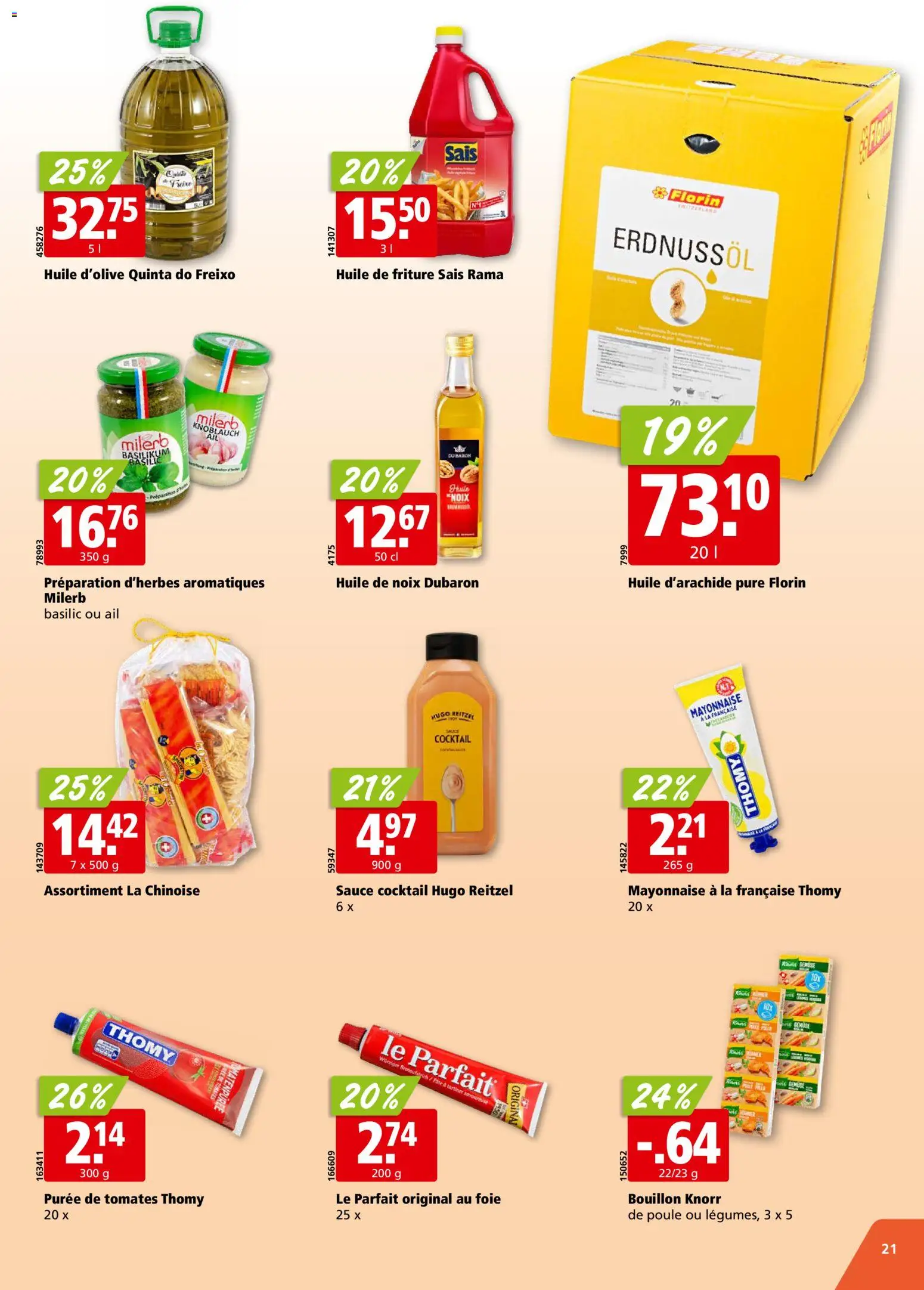 Aligro aktionen Chavannes, Matran, Genève, Sion – gültig ab 27.07.2026 | Seite: 21 | Produkte: Gemüse, Mayonnaise