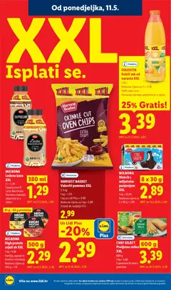 MILBONA High protein svježi sir XXL, Vanilija, jagoda ili breskva i marakuja, 500 g - Pregled kataloga iz trgovine Lidl, vrijedi od 11.05.2026 | Stranica: 8