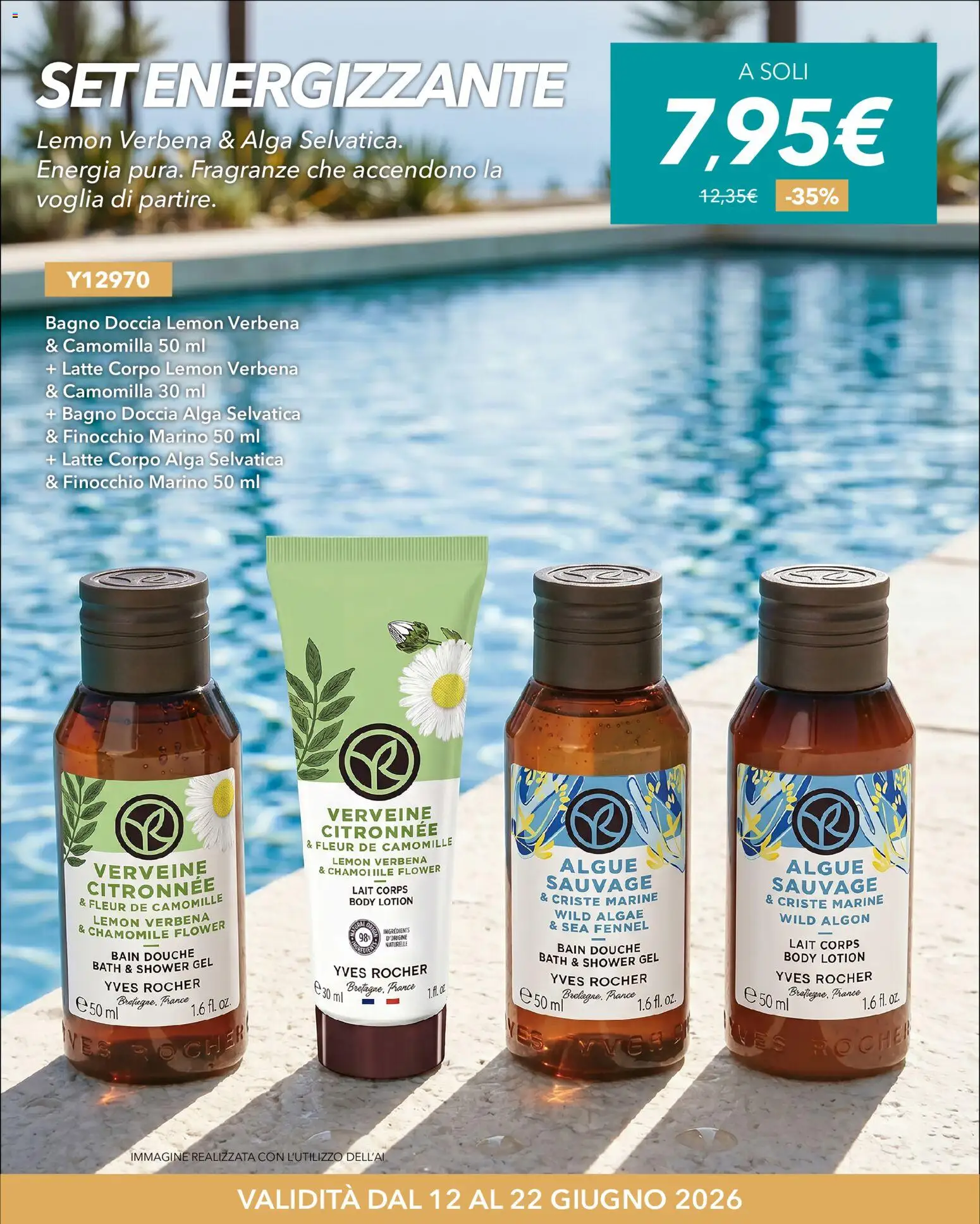 Volantino Yves Rocher del 12.06.2026 | Pagina: 13 | Prodotti: Latte, Bagno, Doccia