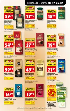Pogląd oferty "Kawa ziarnista Jacobs Barista Editions, 1 kg, Kawa ziarnista, Crema Italiano, Espresso Italiano" - ważna od 20.07.2026 | Strona: 63