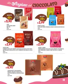 Anteprima del volantino Galassia volantino Cioccolato valido a partire dal 29/10/2026 | Pagina: 11 | Prodotti: Lindt, Latte, The, Cacao