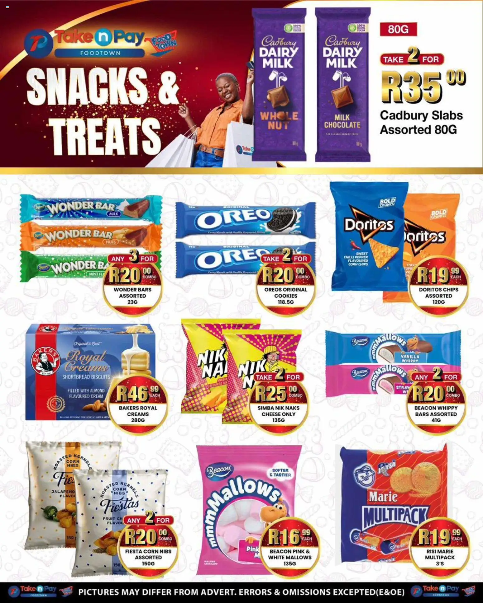 New Take n Pay catalogue – valid from 01.06.2026 | Page: 4 | Products: Milk, Cheese, Chips, Nuts