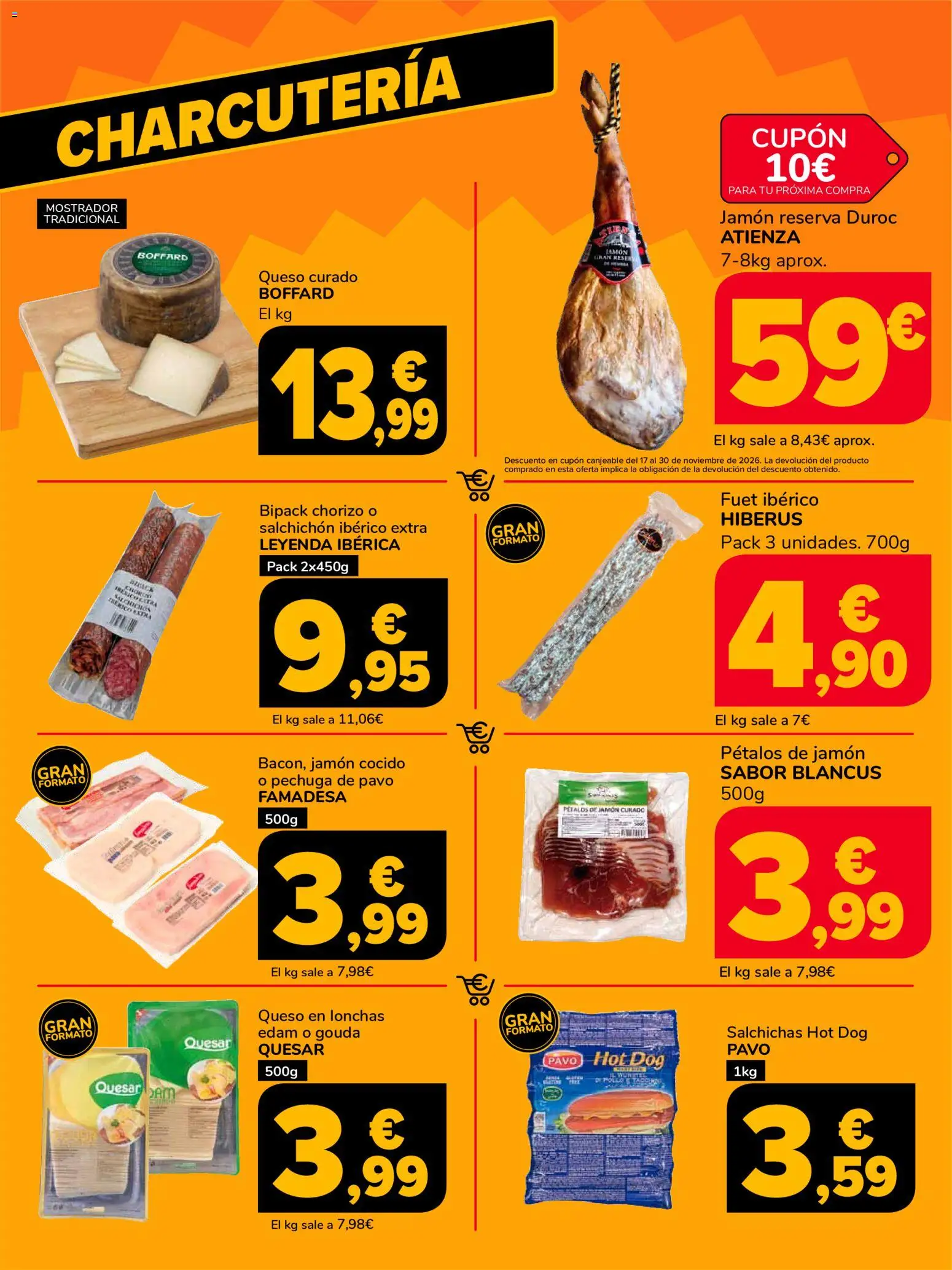 Supeco - folleto │ válido desde el 22/10/2026 | Página: 4 | Productos: Queso, Jamón cocido, Queso curado, Queso en lonchas