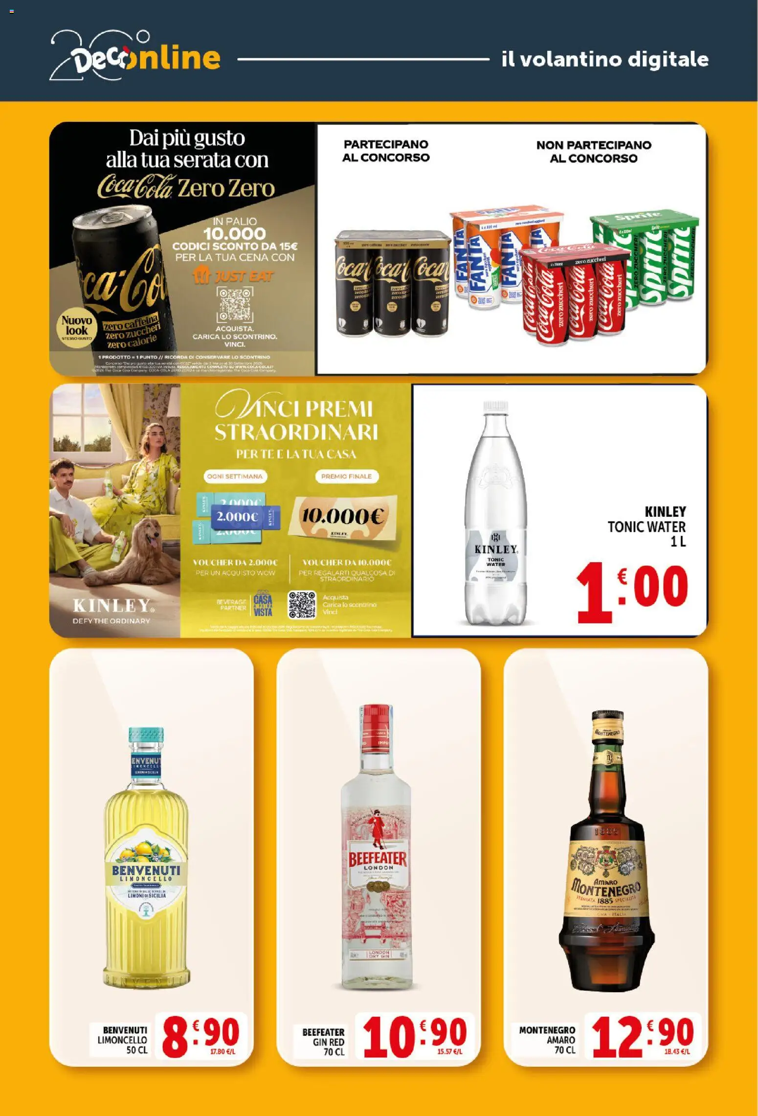 Volantino Decò del 21/08/2026 | Pagina: 28 | Prodotti: Gin, The, Fanta, Sprite