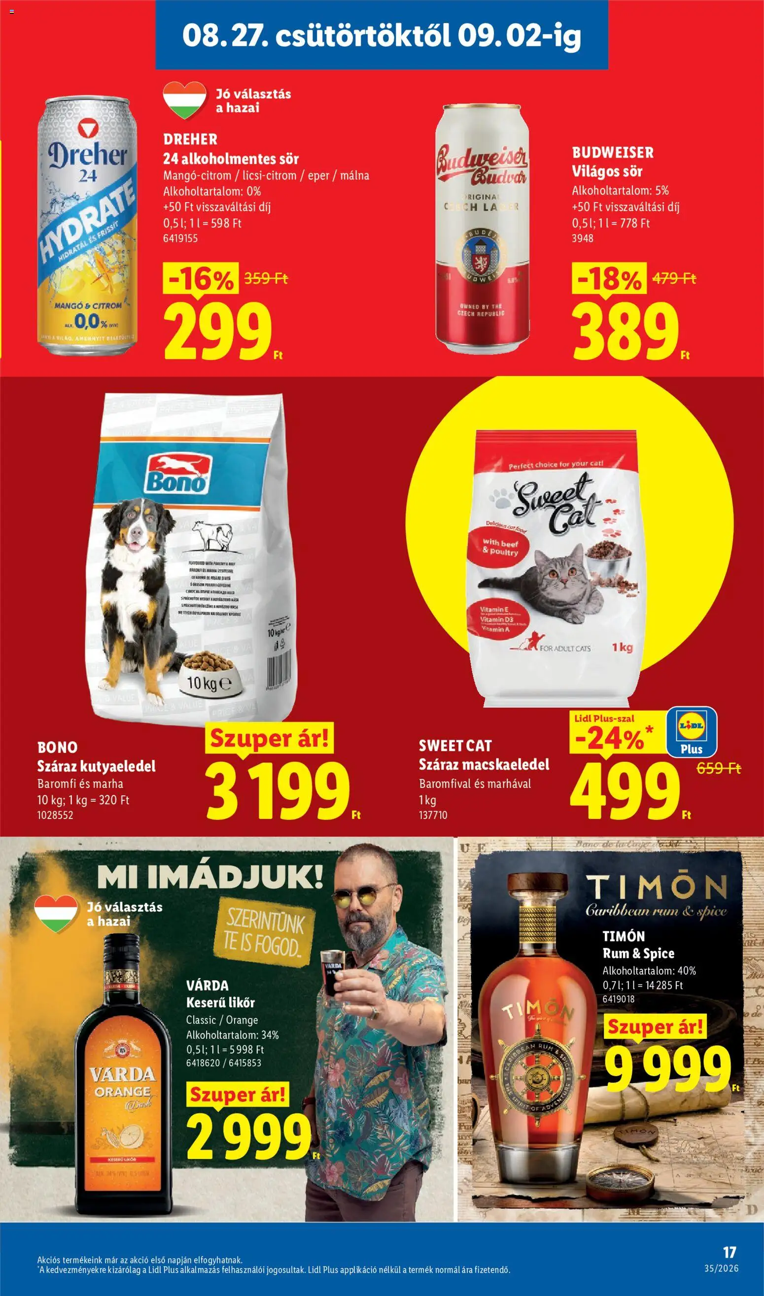 Lidl akciós ujság - amely érvényes a következő dátumtól: 2026.08.27. | Oldal: 17