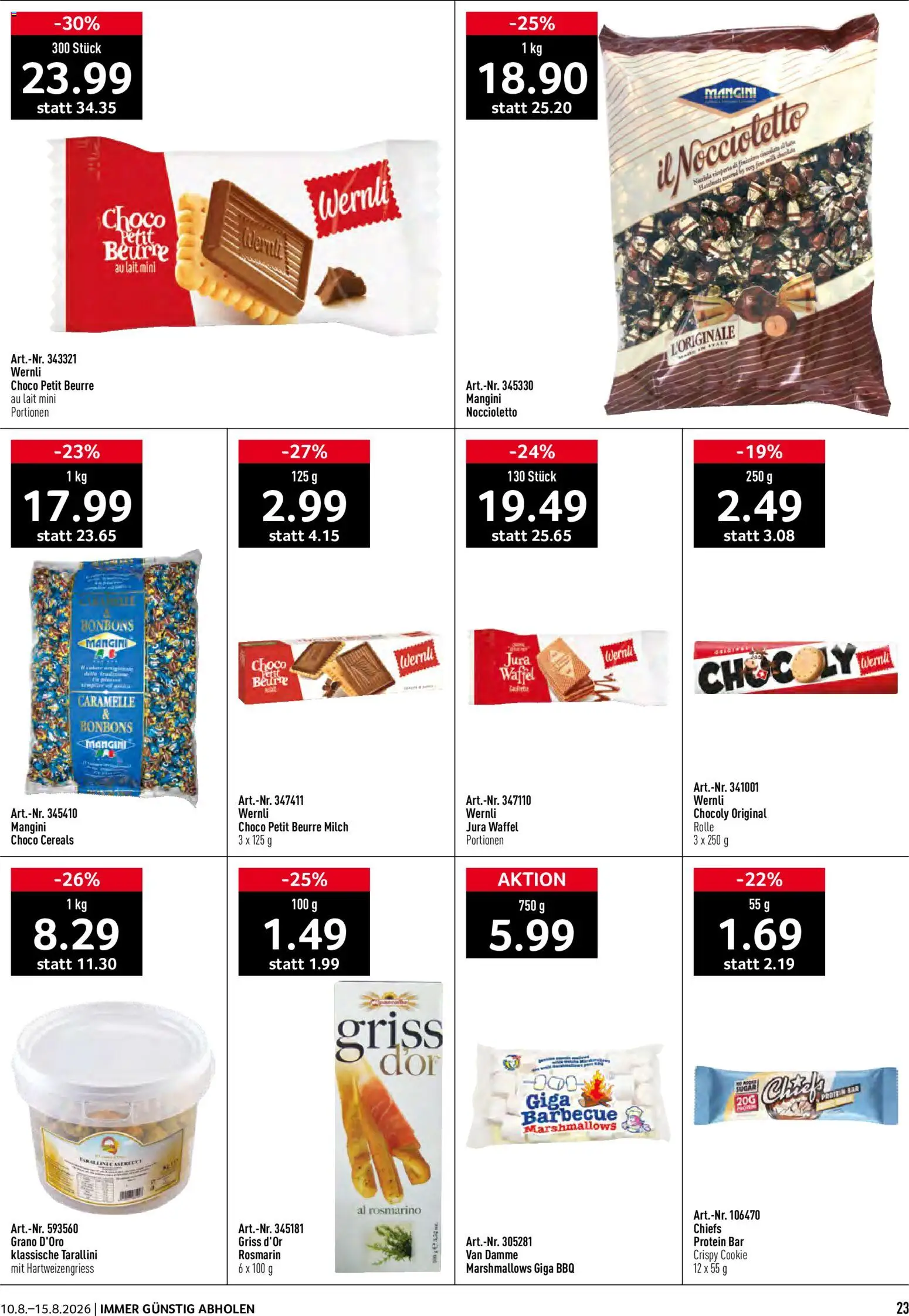 Prodega aktionen – gültig ab 10.08.2026 | Seite: 23 | Produkte: Jura, Milch