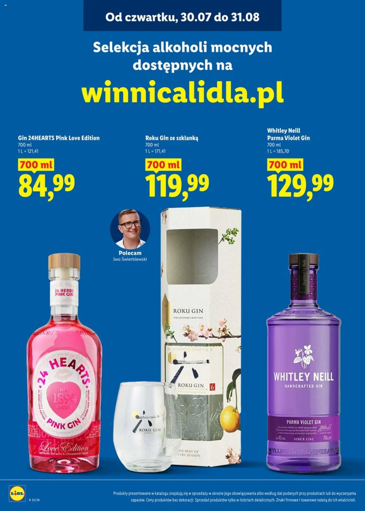 Lidl Katalog alkoholi i win od 30.07.2026 | Strona: 4 | Produkty: Szklanka, Gin